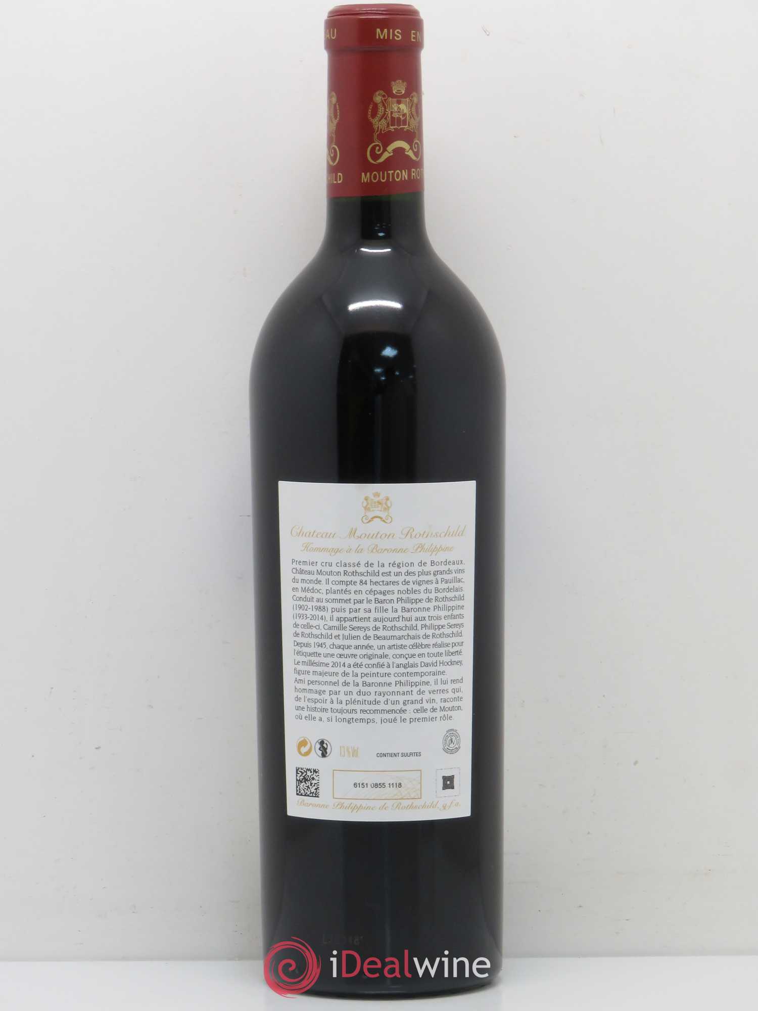 Château Mouton Rothschild 1er Grand Cru Classé 2014 - Lot de 1 bouteille - 1