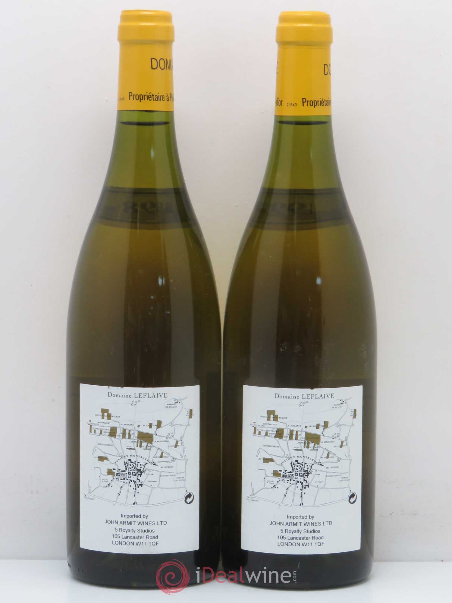 Puligny-Montrachet 1er Cru Les Folatières Leflaive (Domaine) 1998 - Lot de 2 bouteilles - 1