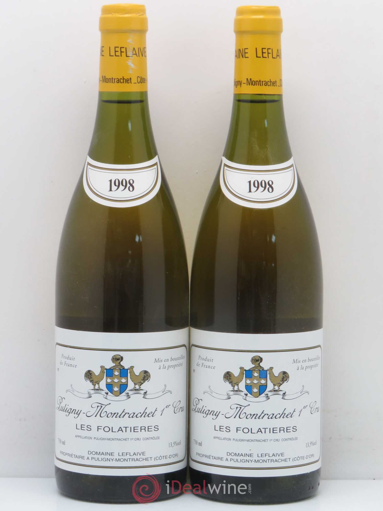 Puligny-Montrachet 1er Cru Les Folatières Leflaive (Domaine) 1998 - Lot de 2 bouteilles - 0