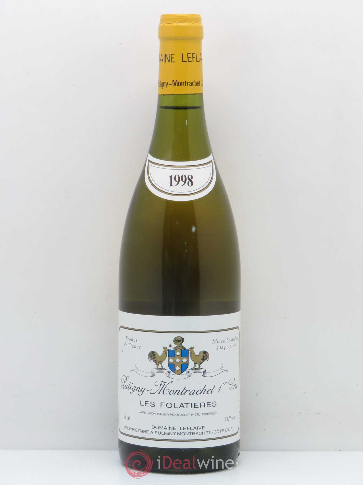 Puligny-Montrachet 1er Cru Les Folatières Leflaive (Domaine) 1998 - Lot de 1 bouteille - 0