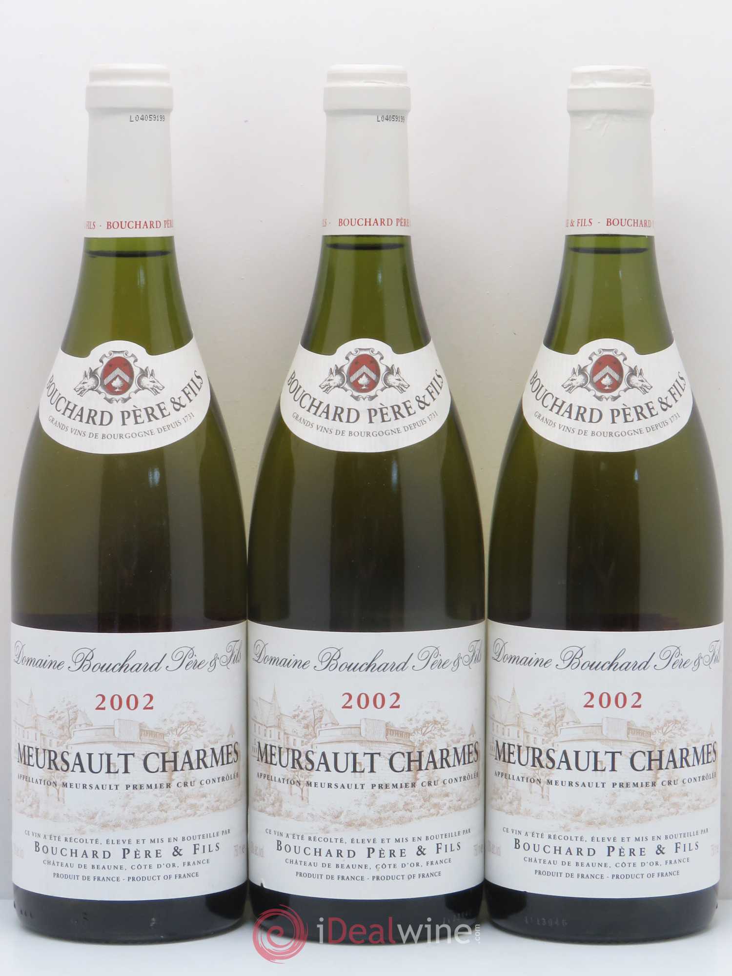 Meursault 1er Cru Charmes Bouchard Père & Fils 2002 - Lot de 6 bouteilles - 2
