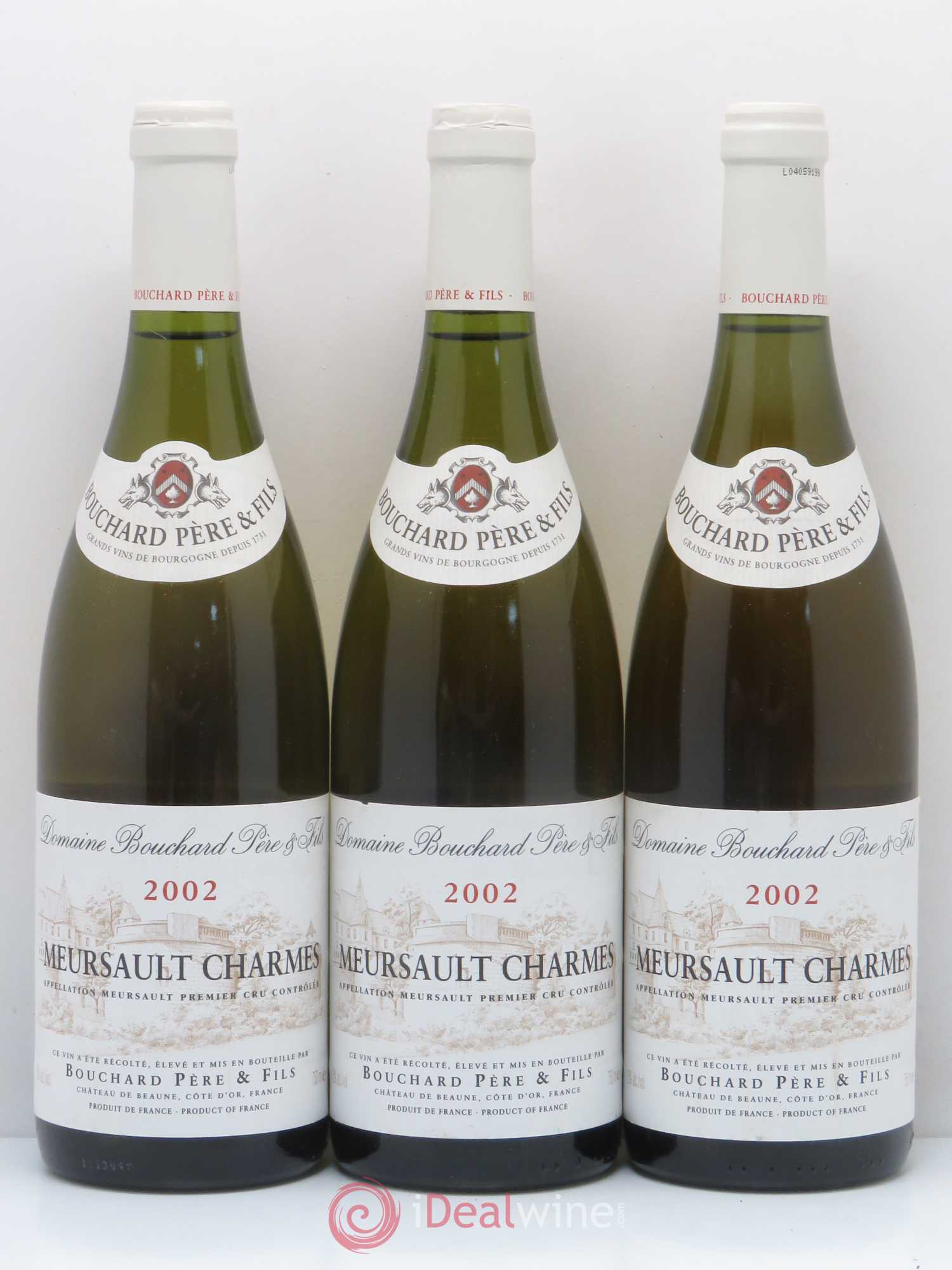 Meursault 1er Cru Charmes Bouchard Père & Fils 2002 - Lot de 6 bouteilles - 2