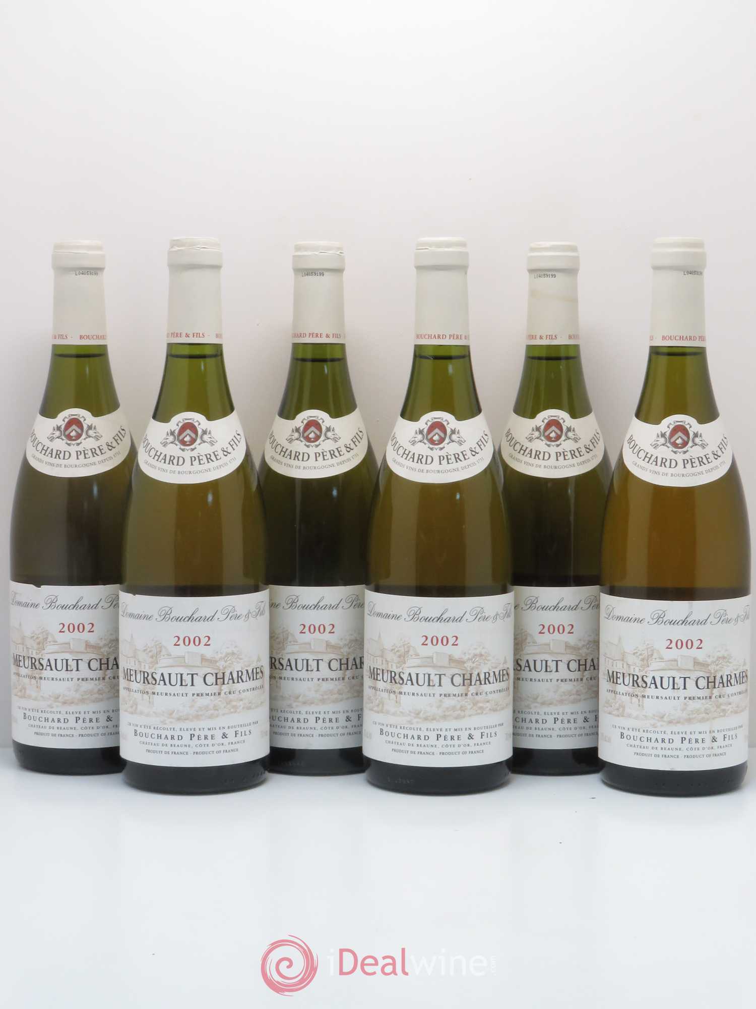 Meursault 1er Cru Charmes Bouchard Père & Fils 2002 - Lot de 6 bouteilles - 0