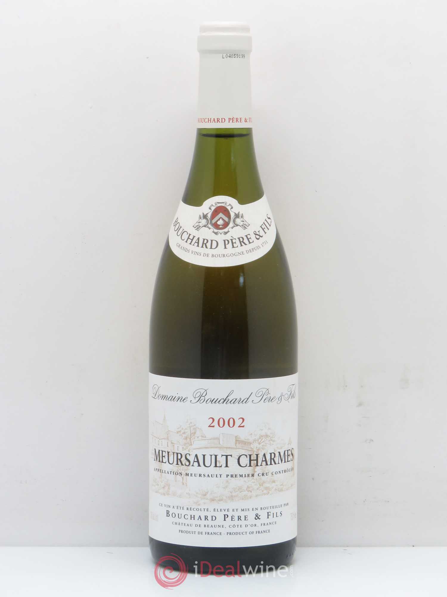 Meursault 1er Cru Charmes Bouchard Père & Fils 2002 - Lot de 1 bouteille - 0
