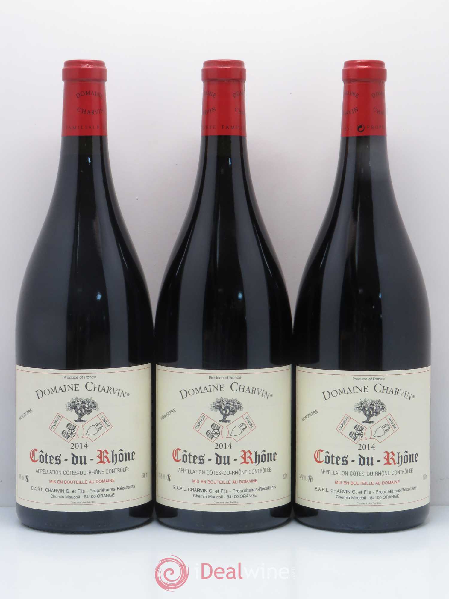 Côtes-du-Rhône Charvin (Domaine) 2014 - Lot de 3 magnums - 0