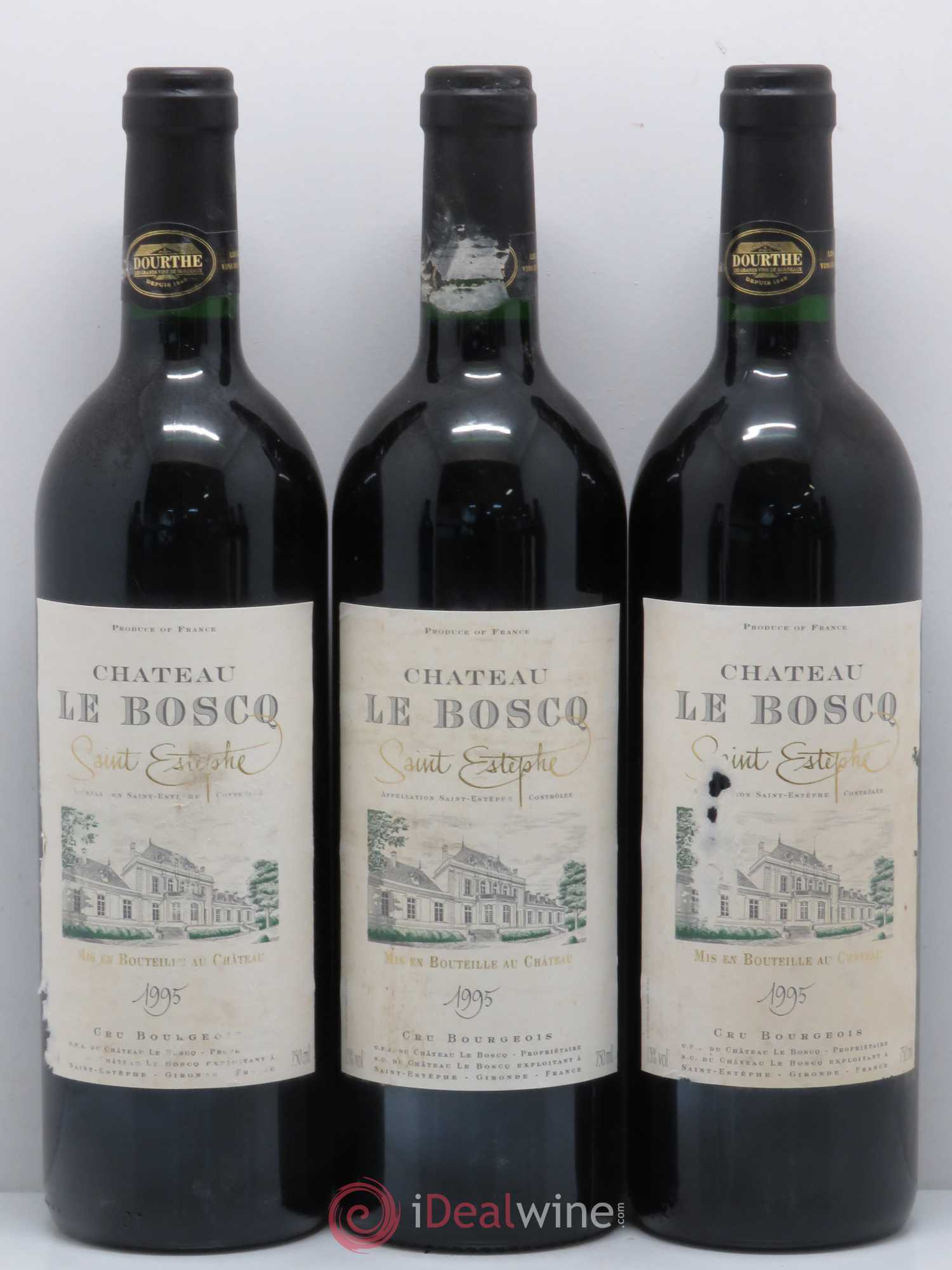 Château le Boscq Cru Bourgeois 1995 - Lot de 12 bouteilles - 1