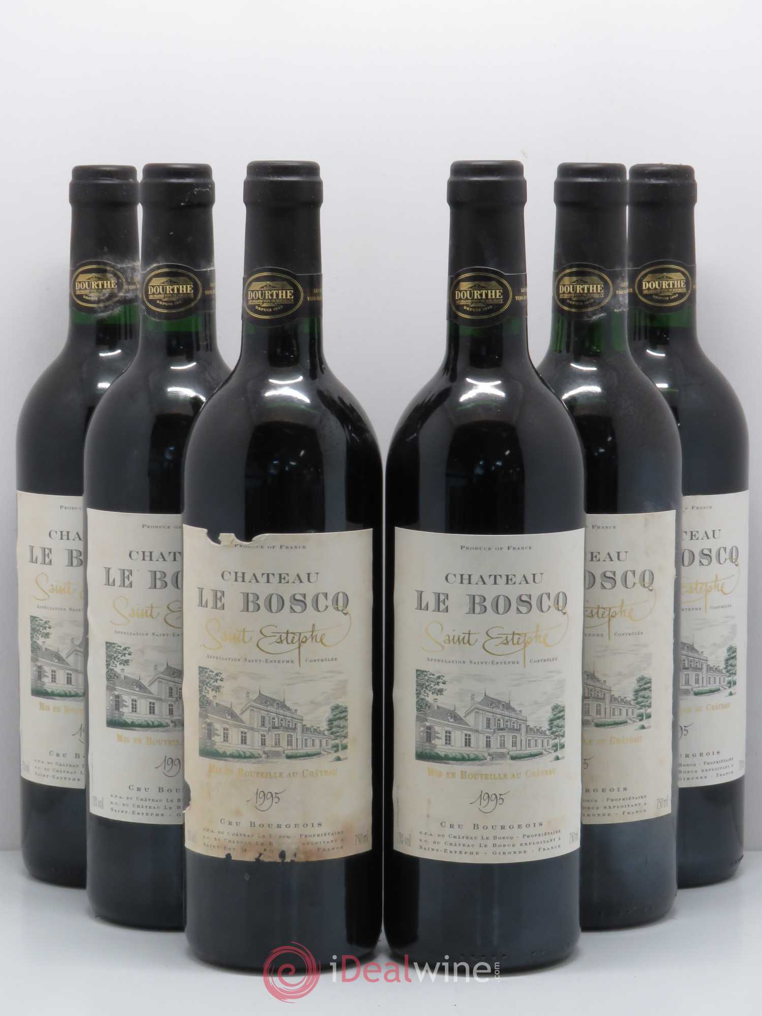 Château le Boscq Cru Bourgeois 1995 - Lot de 6 bouteilles - 0