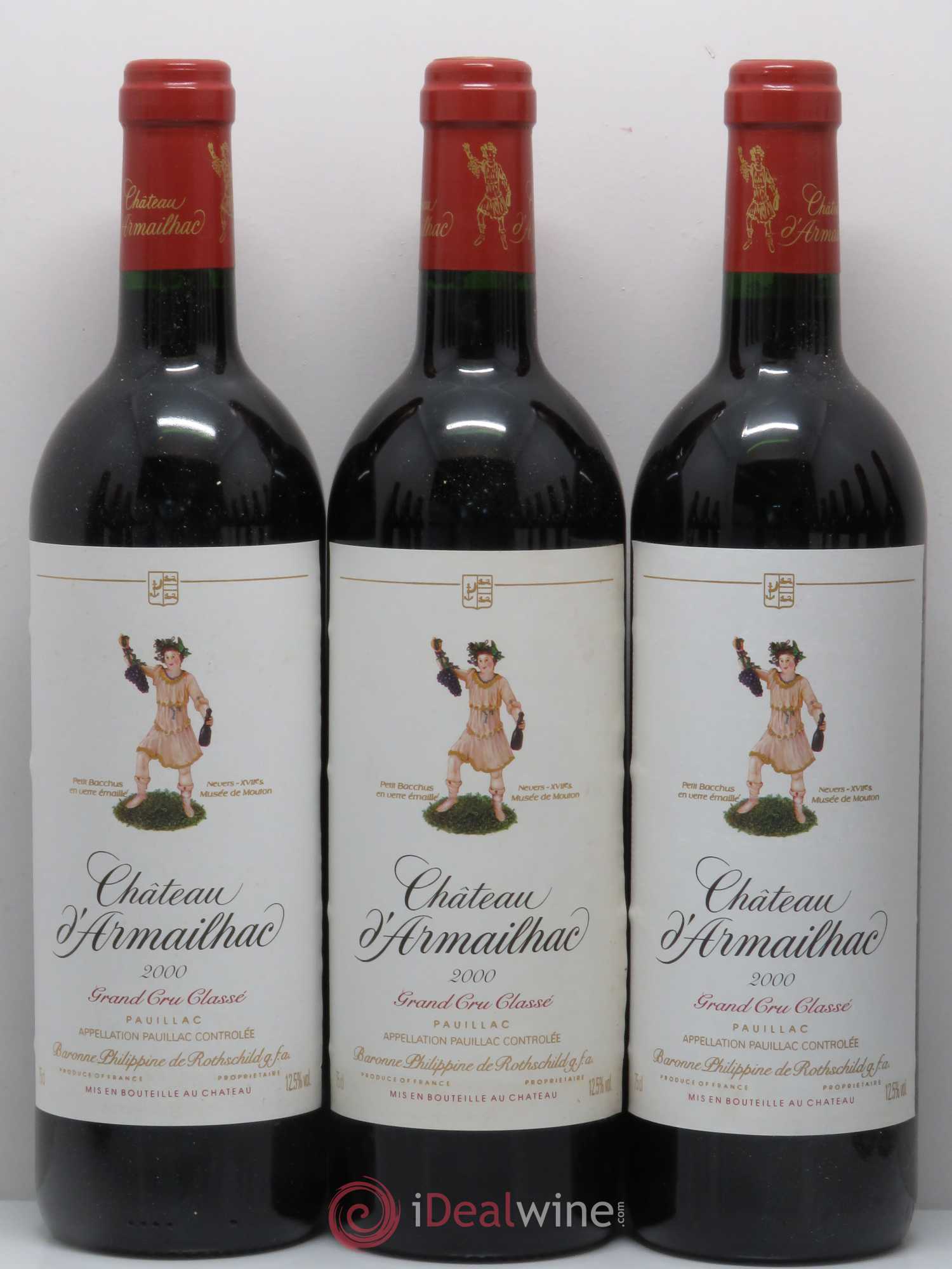 Château d' Armailhac - Mouton Baron(ne) Philippe 5ème Grand Cru Classé 2000 - Lotto di 12 bottiglie - 1