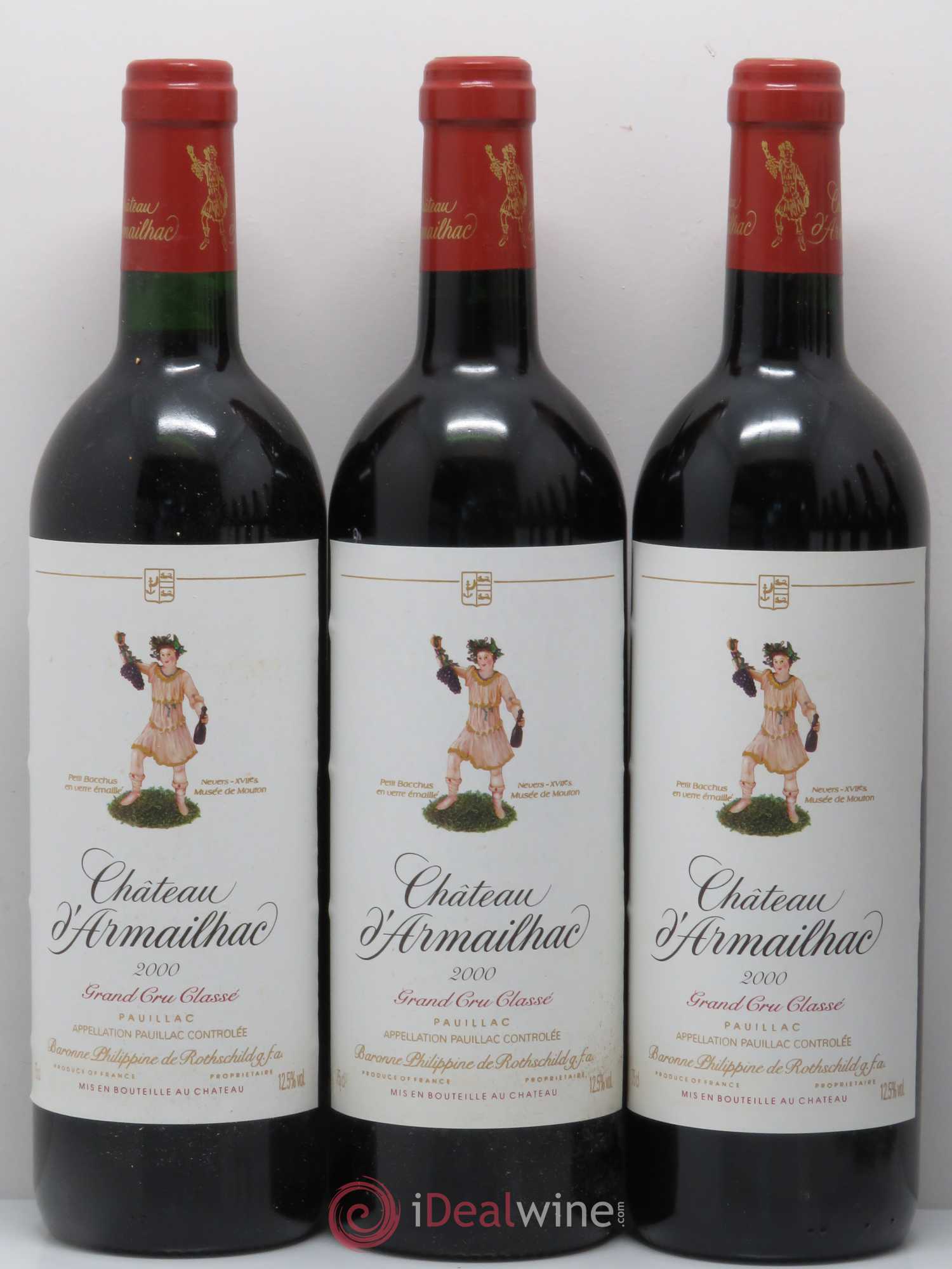 Château d' Armailhac - Mouton Baron(ne) Philippe 5ème Grand Cru Classé 2000 - Lotto di 12 bottiglie - 2
