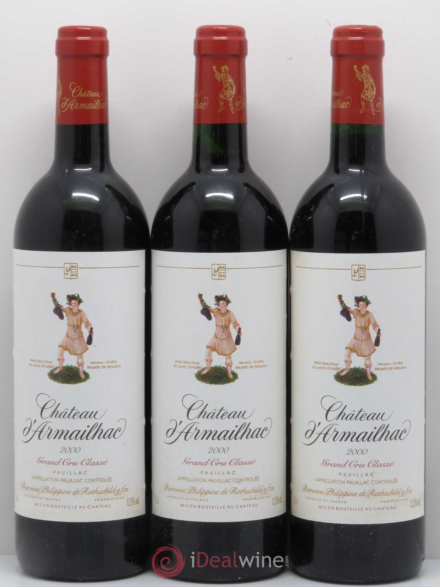 Château d' Armailhac - Mouton Baron(ne) Philippe 5ème Grand Cru Classé 2000 - Lotto di 12 bottiglie - 4