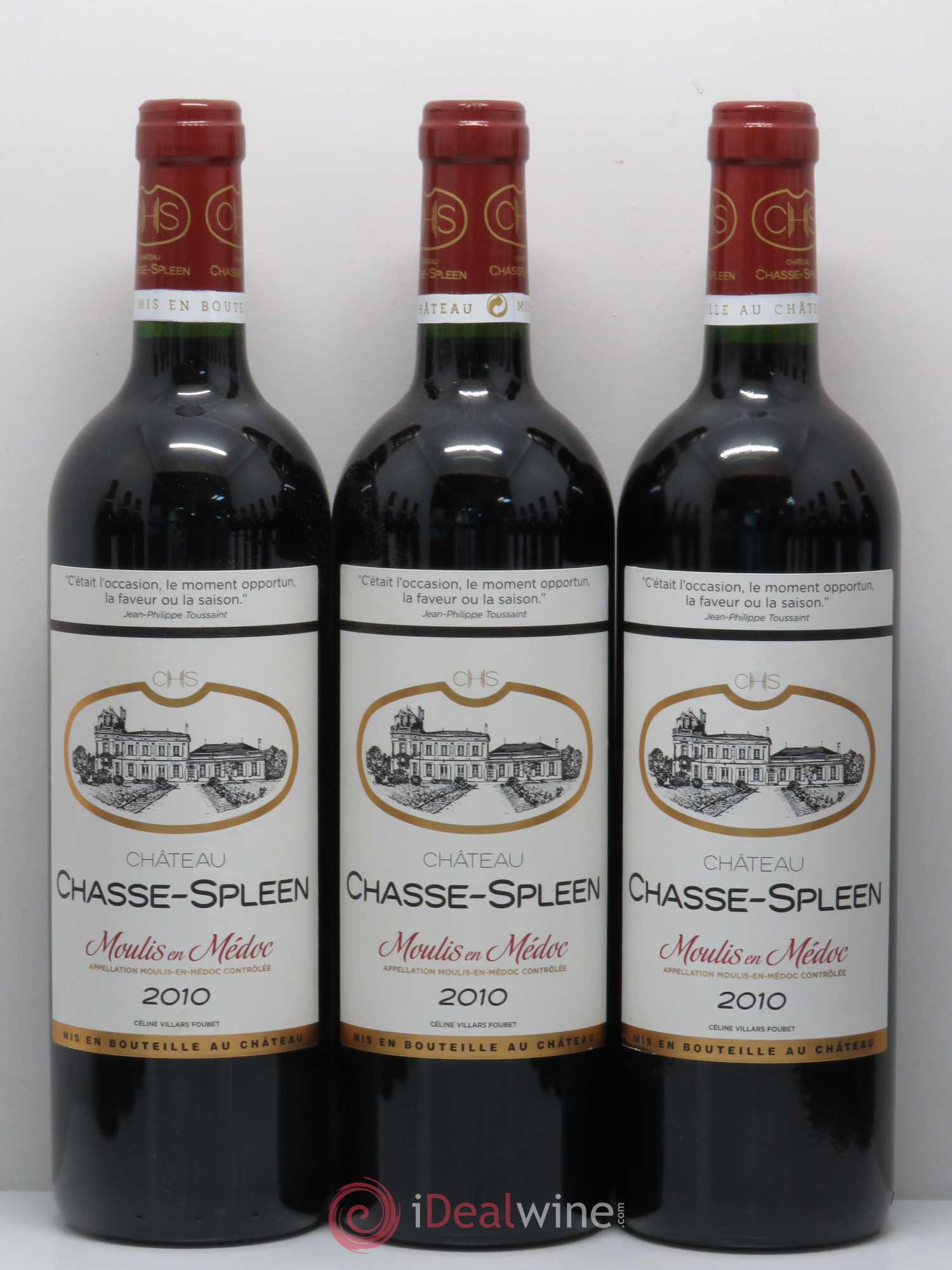 Château Chasse Spleen 2010 - Lot de 12 bouteilles - 1
