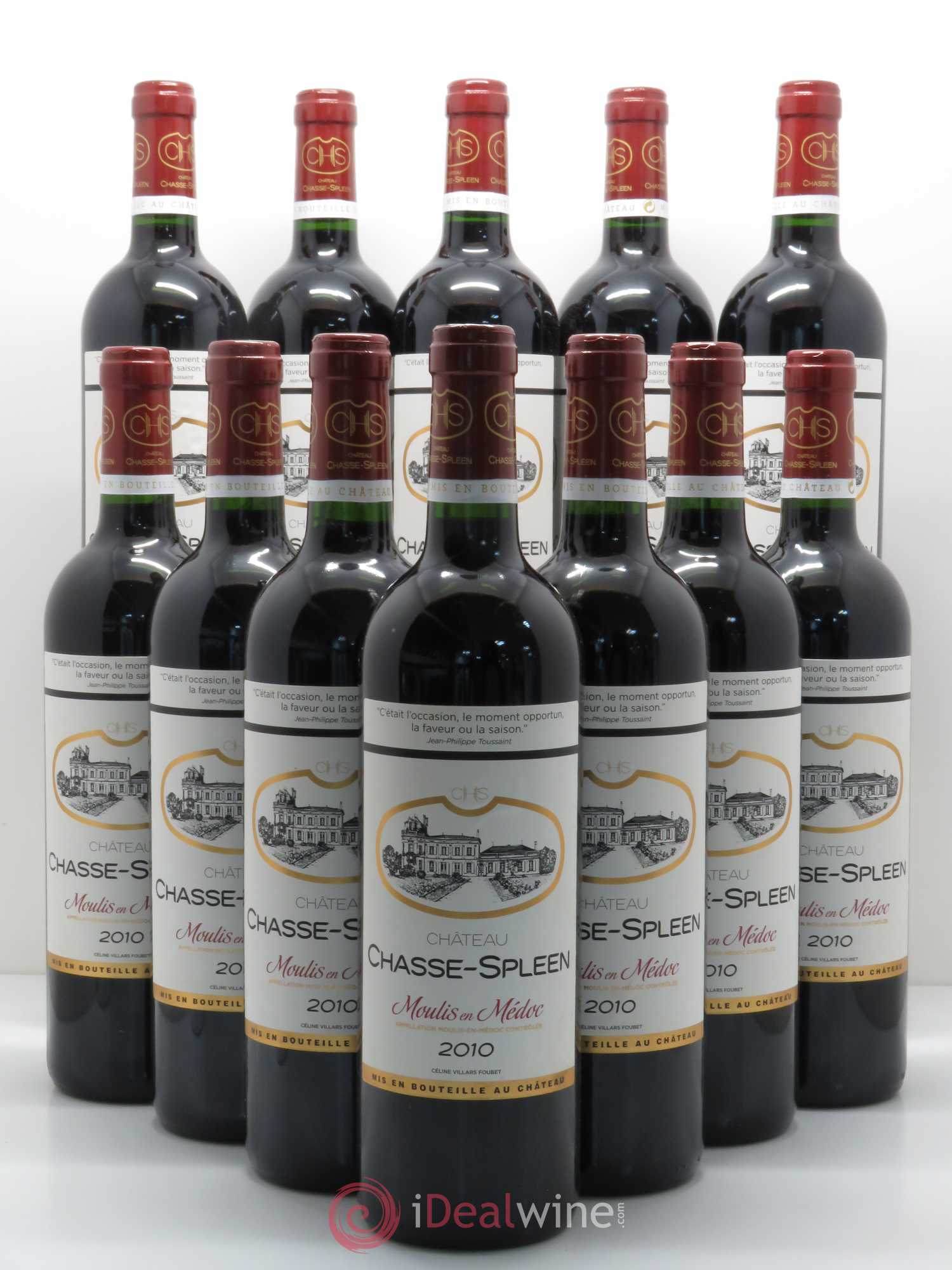 Château Chasse Spleen 2010 - Lot de 12 bouteilles - 0