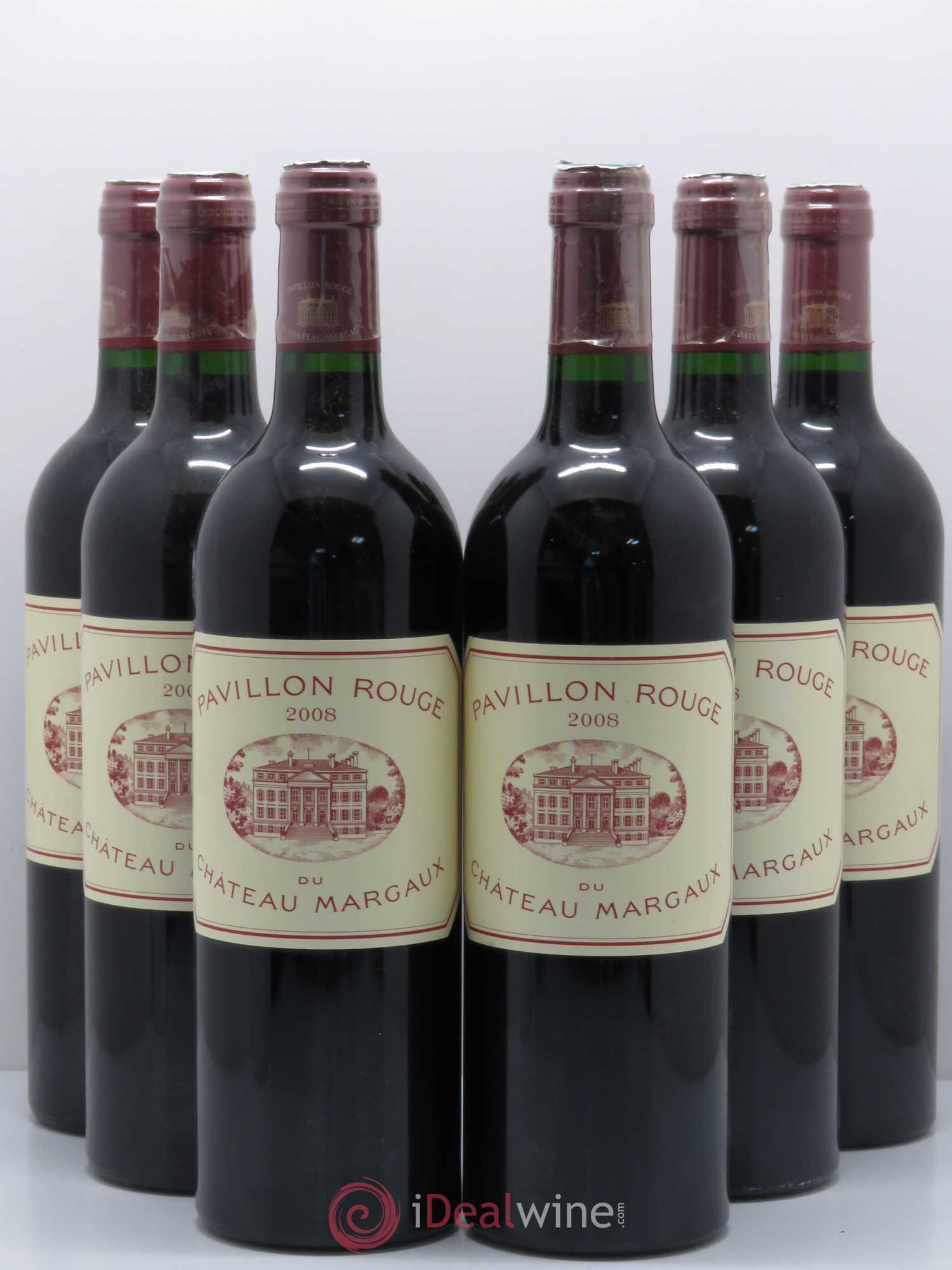 Pavillon Rouge du Château Margaux Second Vin 2008 - Lot de 6 bouteilles - 0