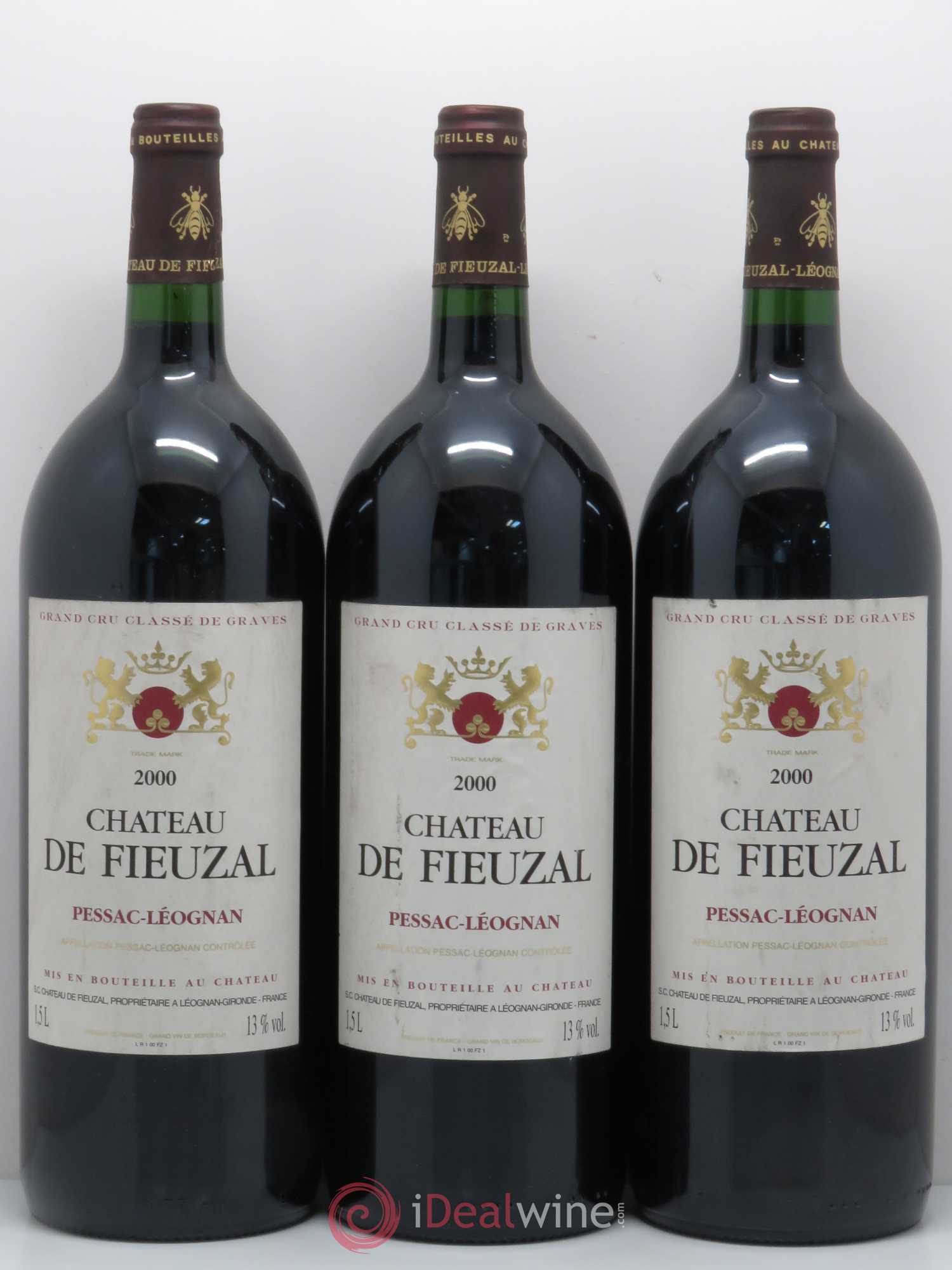 Château de Fieuzal Cru Classé de Graves 2000 - Lot de 3 magnums - 0