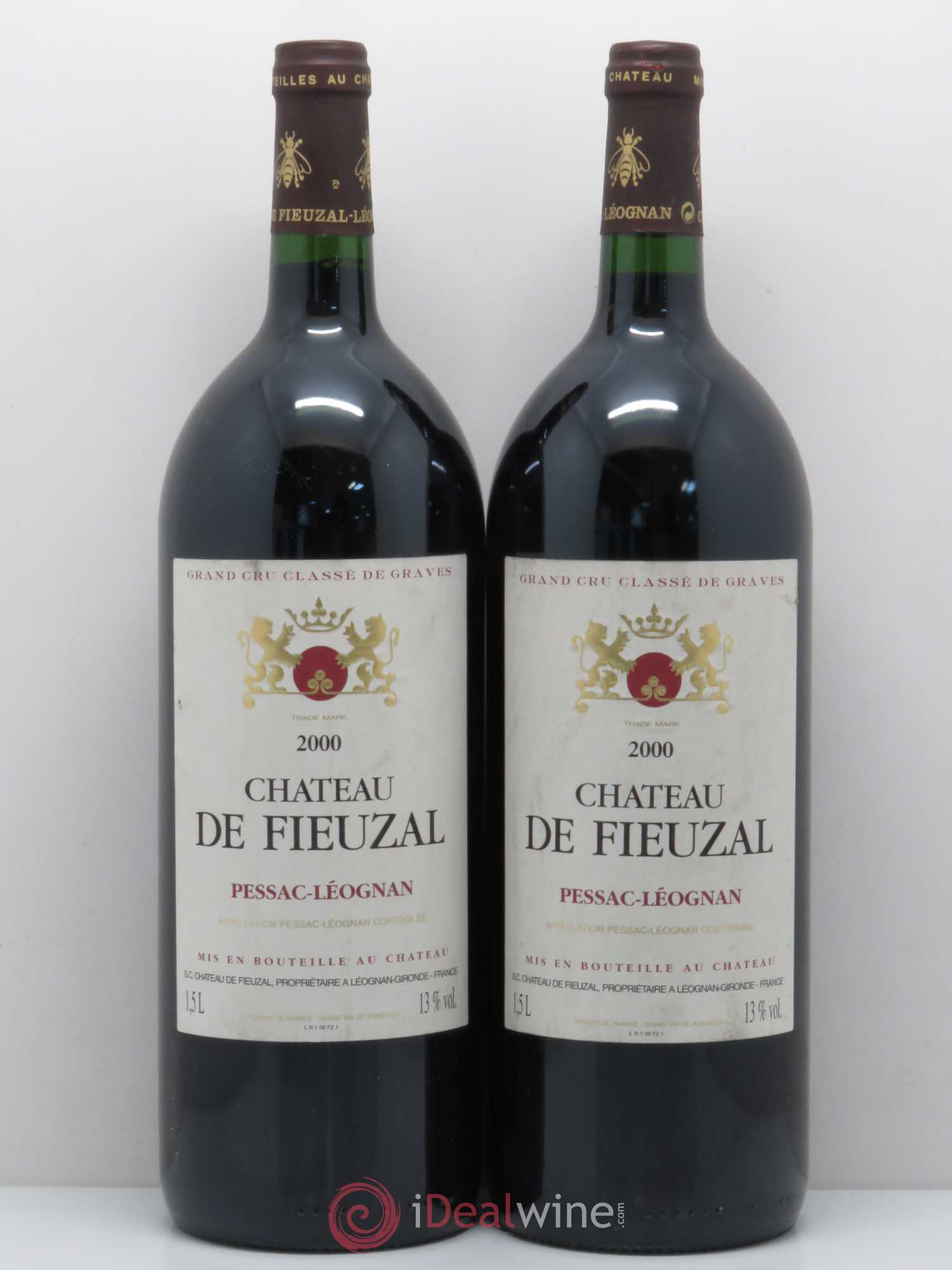 Château de Fieuzal Cru Classé de Graves 2000 - Lot de 2 magnums - 0