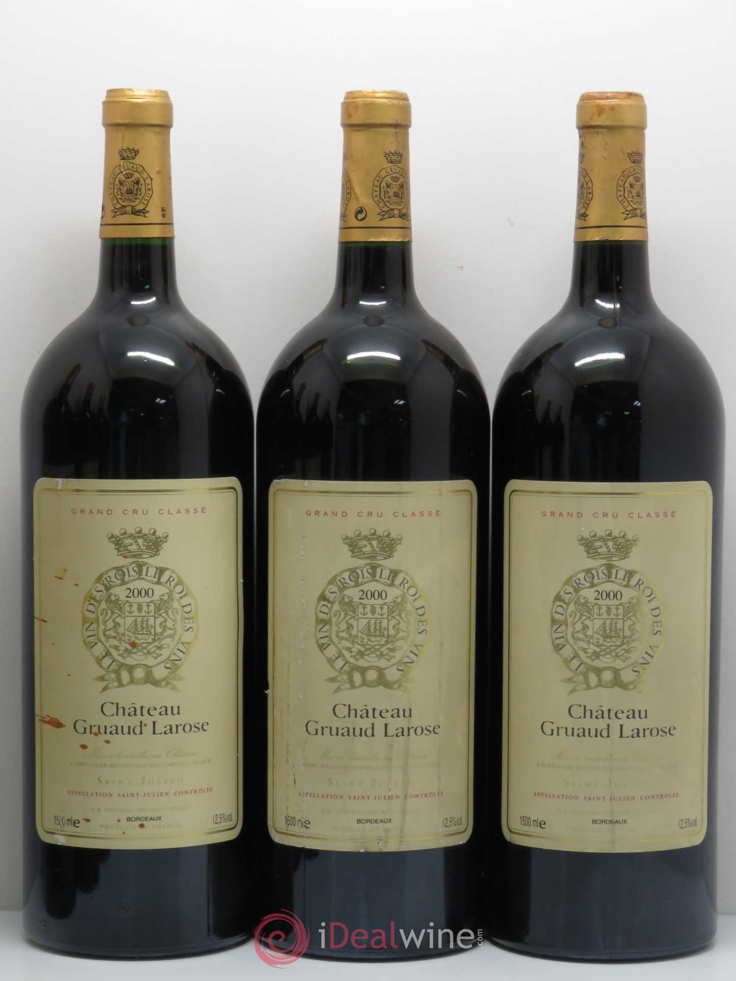 Château Gruaud Larose 2ème Grand Cru Classé 2000 - Lot de 6 magnums - 1