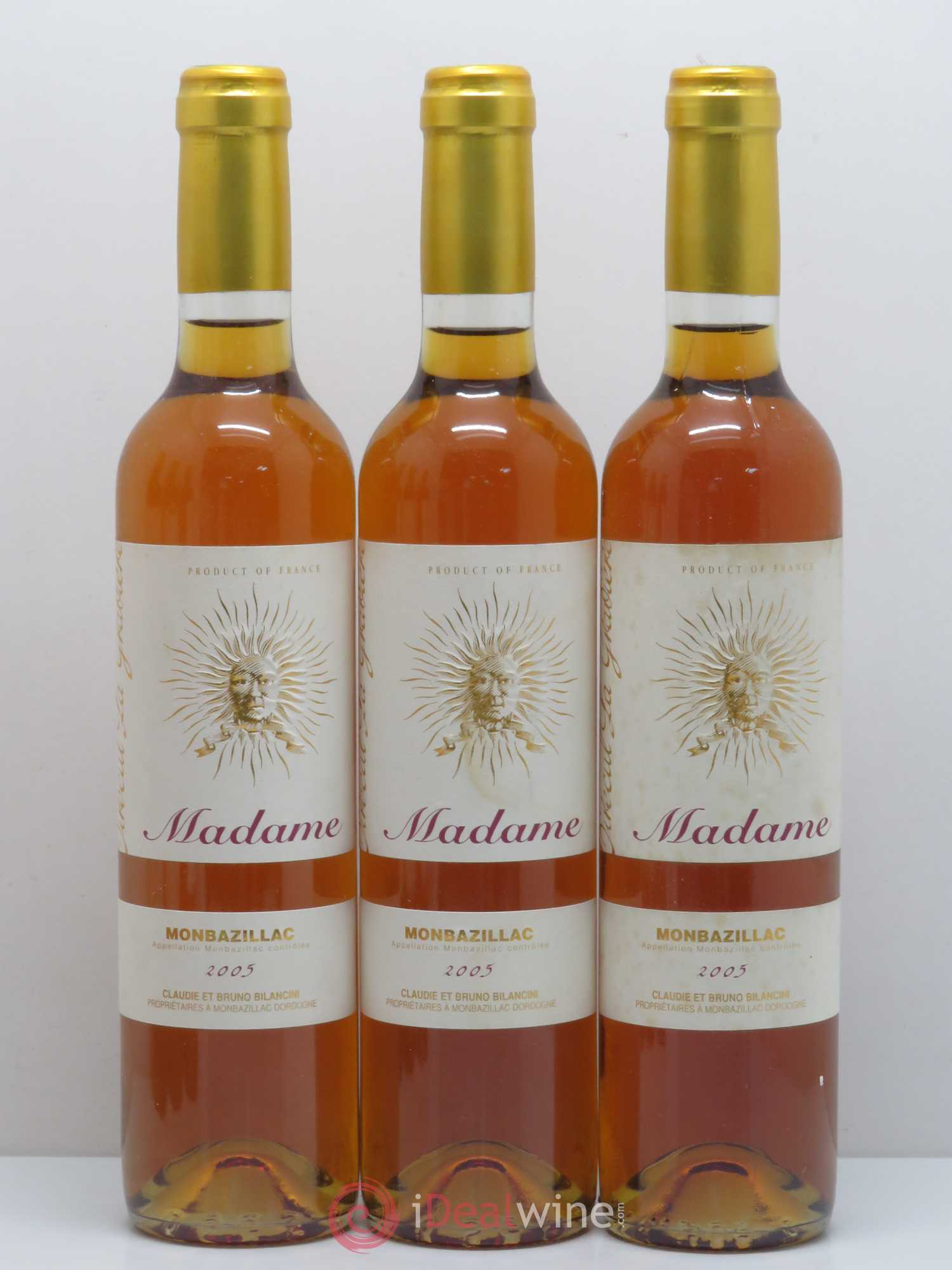 Monbazillac Château Tirecul La Gravière Cuvée Madame Bruno et Claudie Bilancini 2005 - Lotto di 6 bottiglie - 1