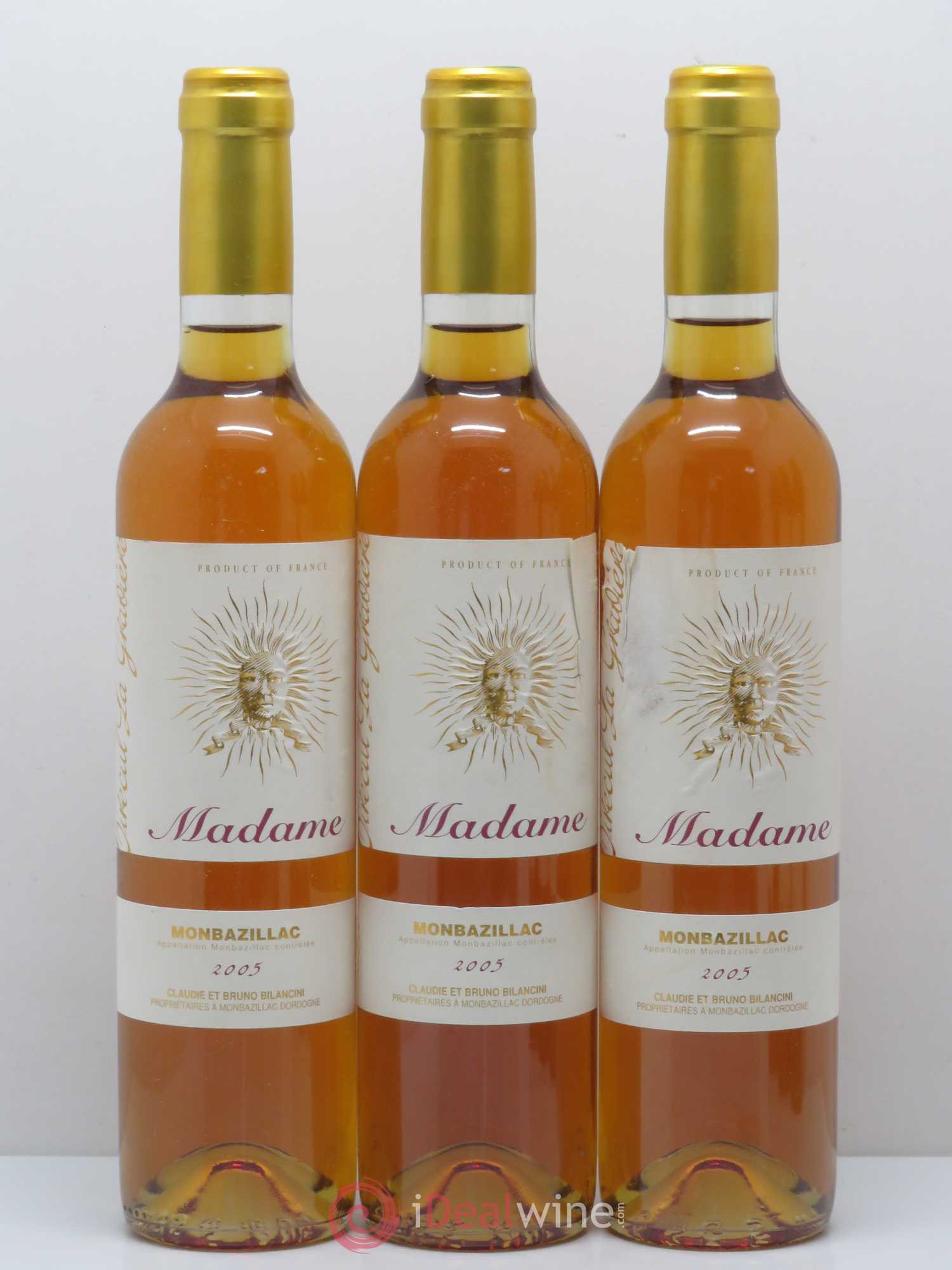 Monbazillac Château Tirecul La Gravière Cuvée Madame Bruno et Claudie Bilancini 2005 - Lotto di 6 bottiglie - 2