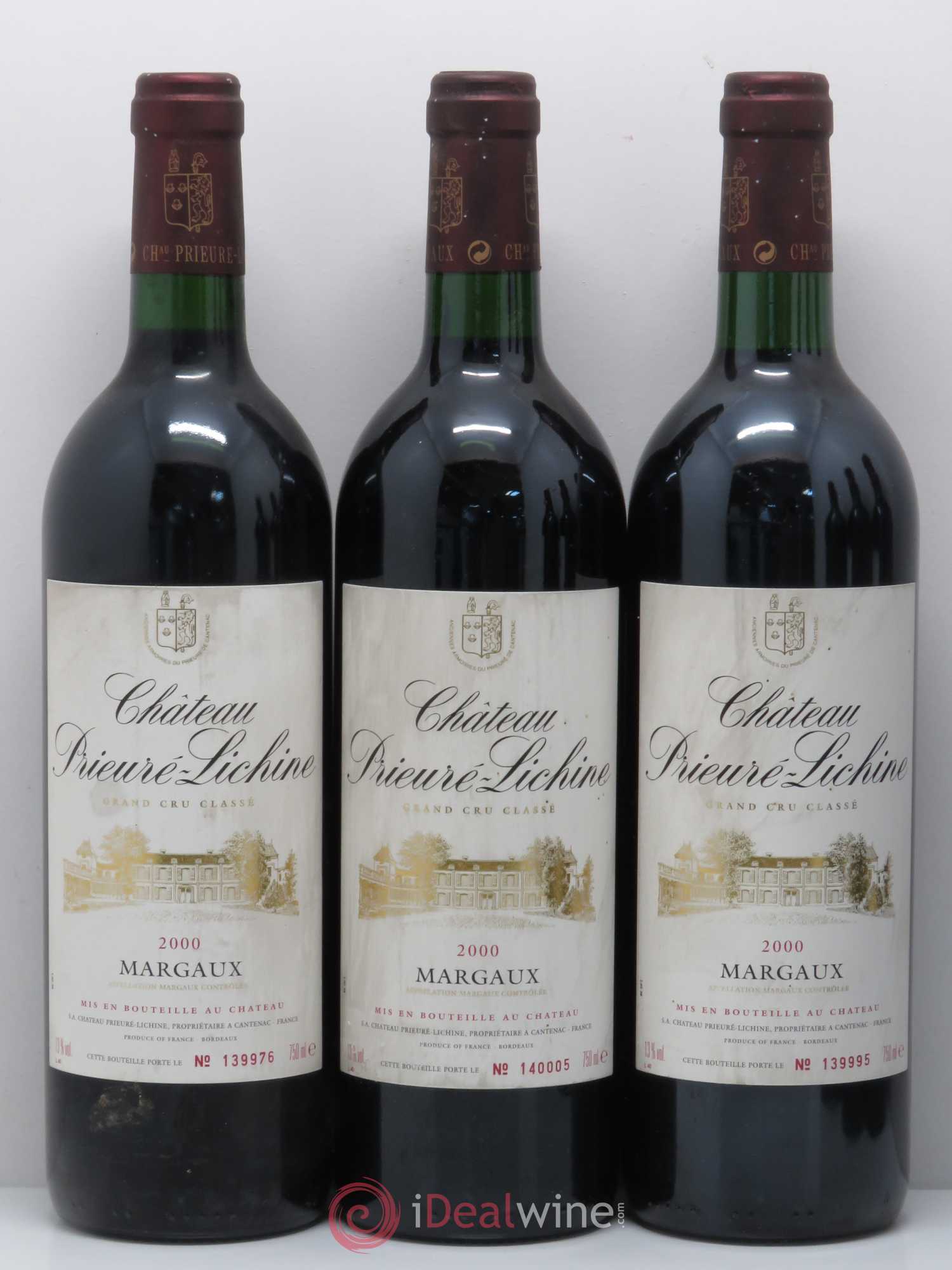 Château Prieuré Lichine 4ème Grand Cru Classé 2000 - Lot de 6 bouteilles - 1