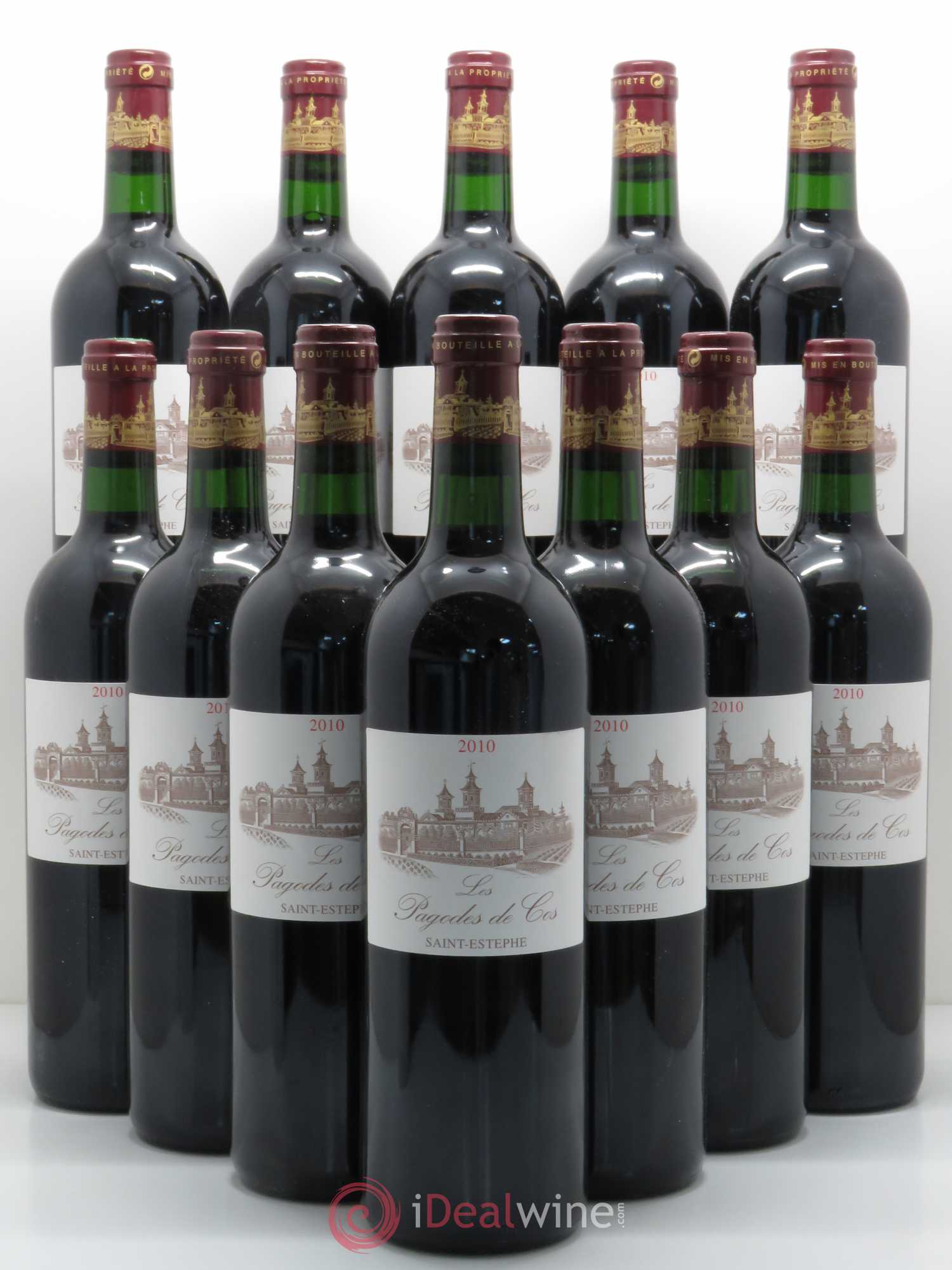 Les Pagodes de Cos Second Vin 2010 - Lot of 12 bottles - 0