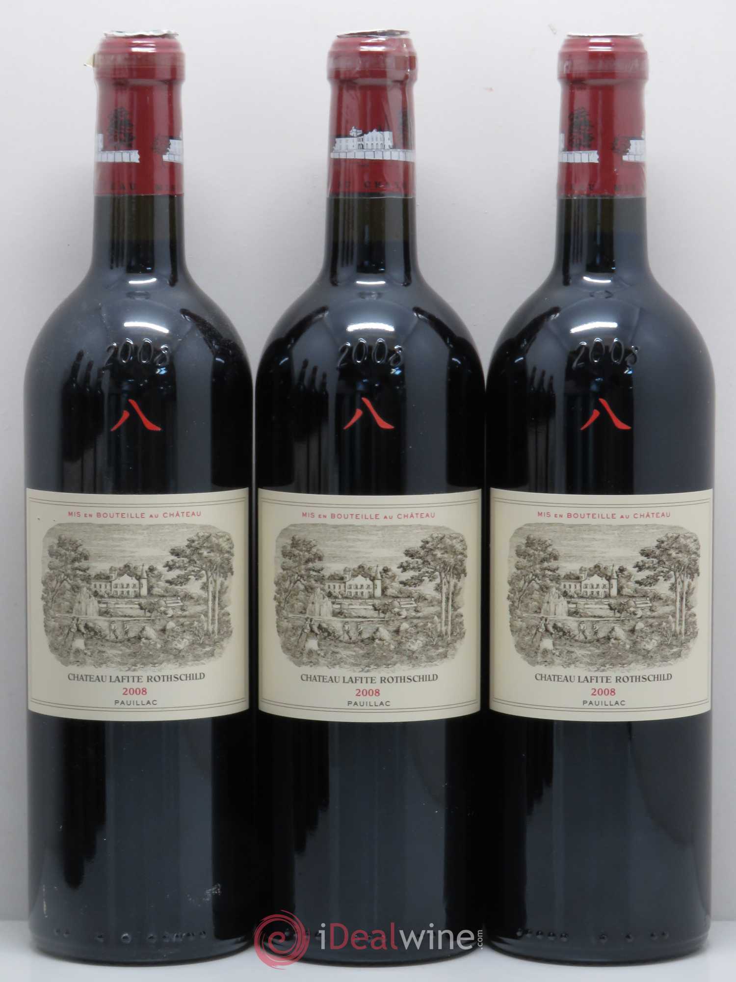 Château Lafite Rothschild 1er Grand Cru Classé 2008 - Lot de 6 bouteilles - 1