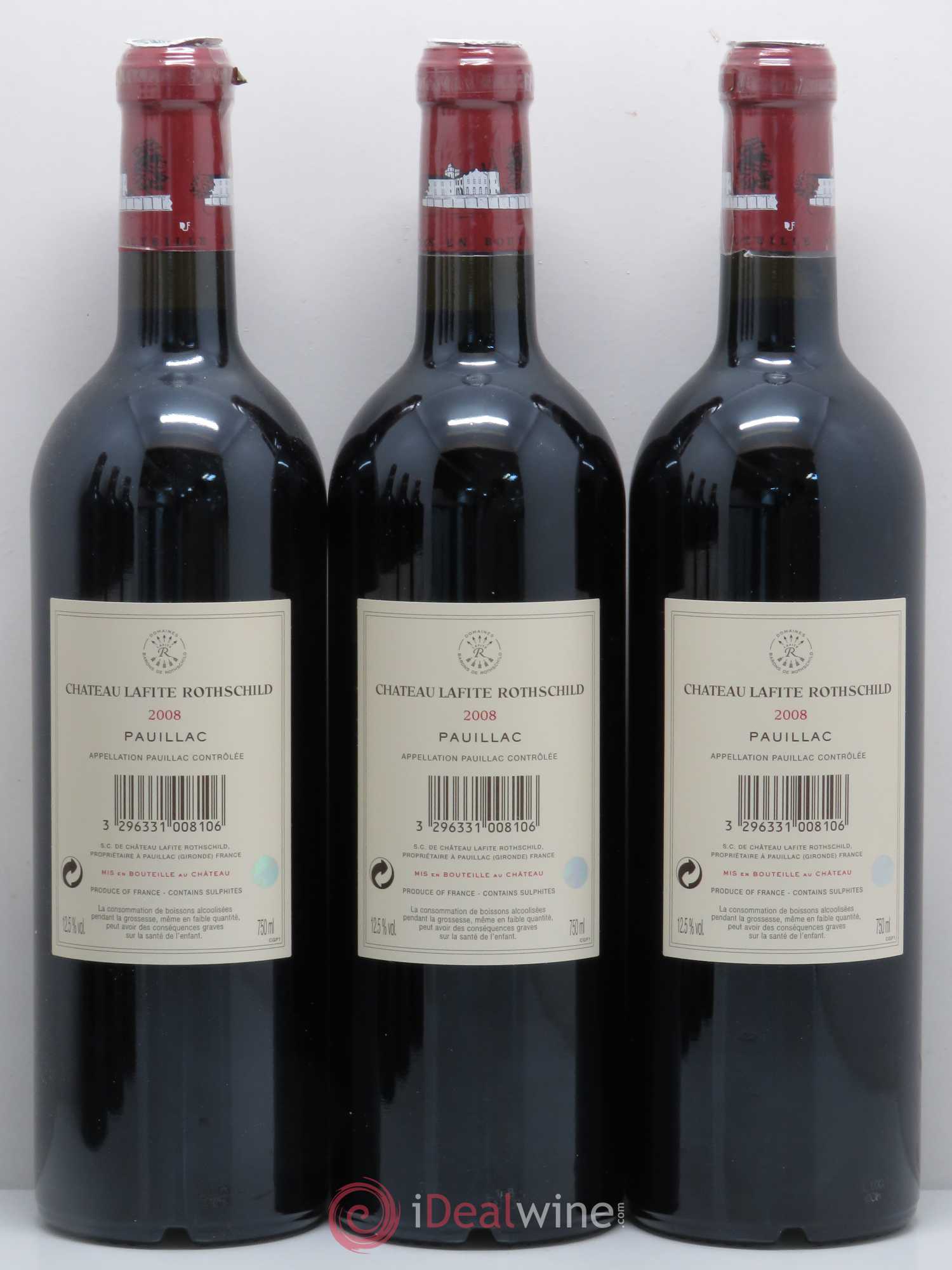 Château Lafite Rothschild 1er Grand Cru Classé 2008 - Lot de 6 bouteilles - 2
