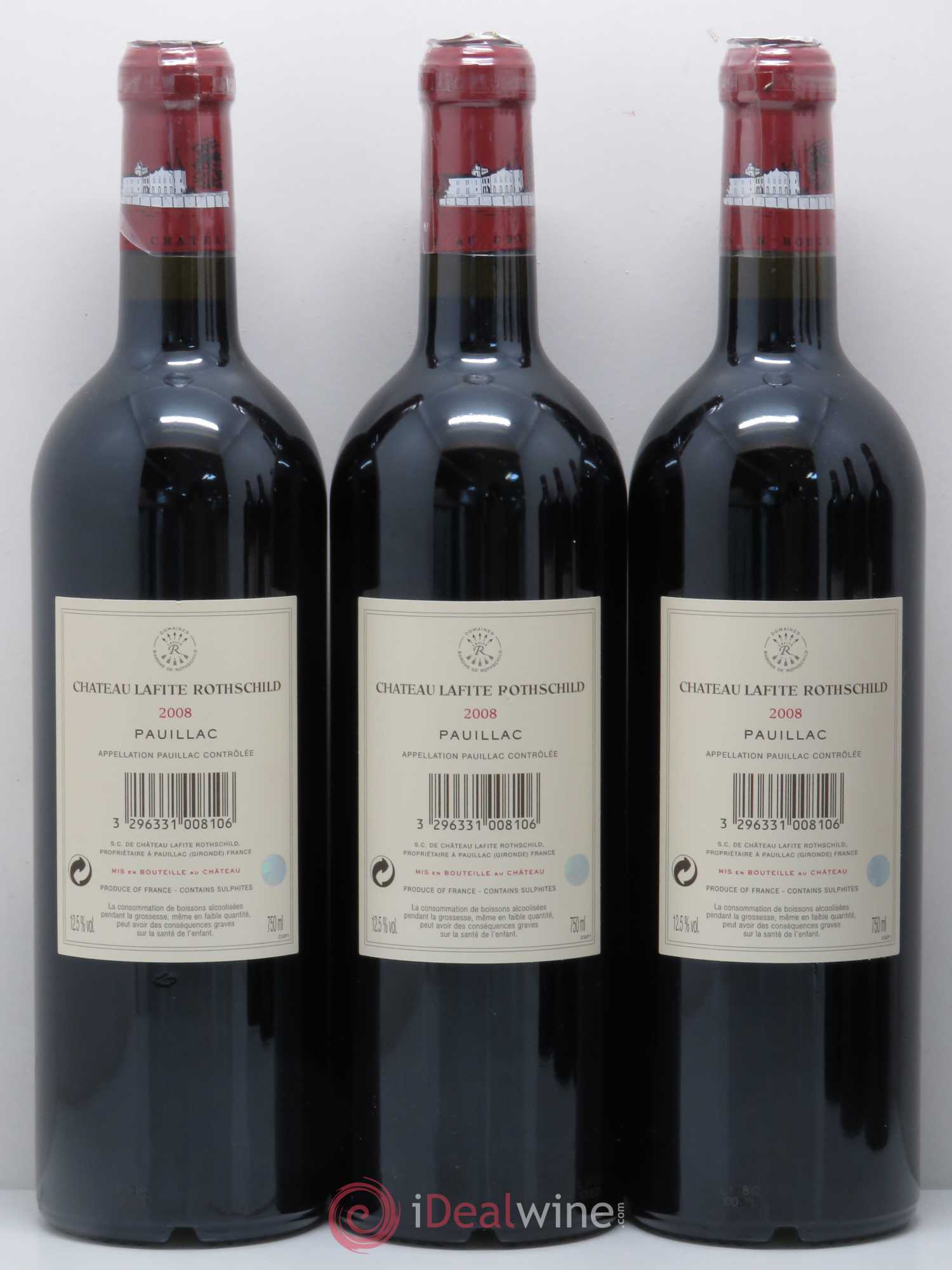 Château Lafite Rothschild 1er Grand Cru Classé 2008 - Lot de 6 bouteilles - 4