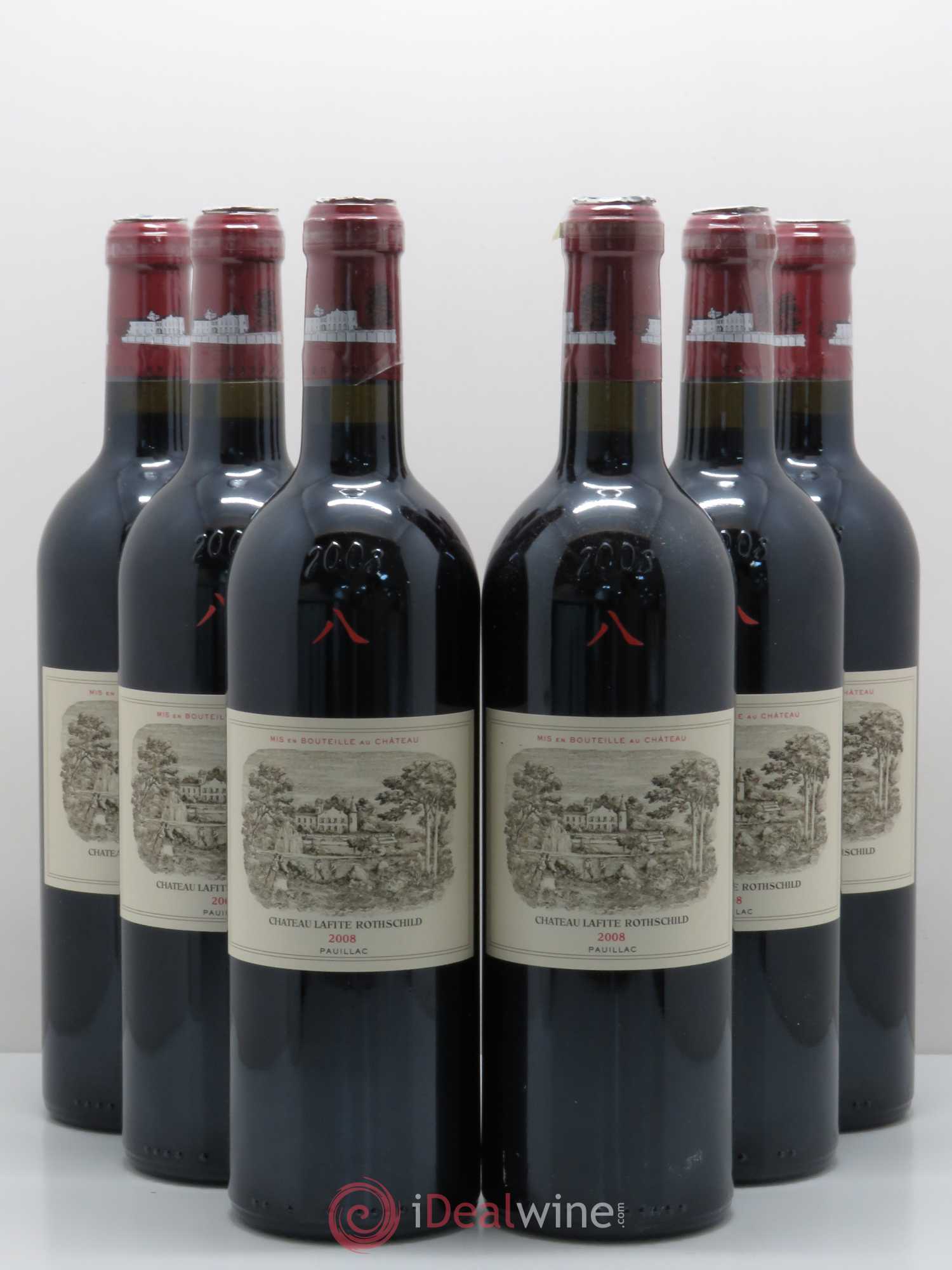 Château Lafite Rothschild 1er Grand Cru Classé 2008 - Lot de 6 bouteilles - 0