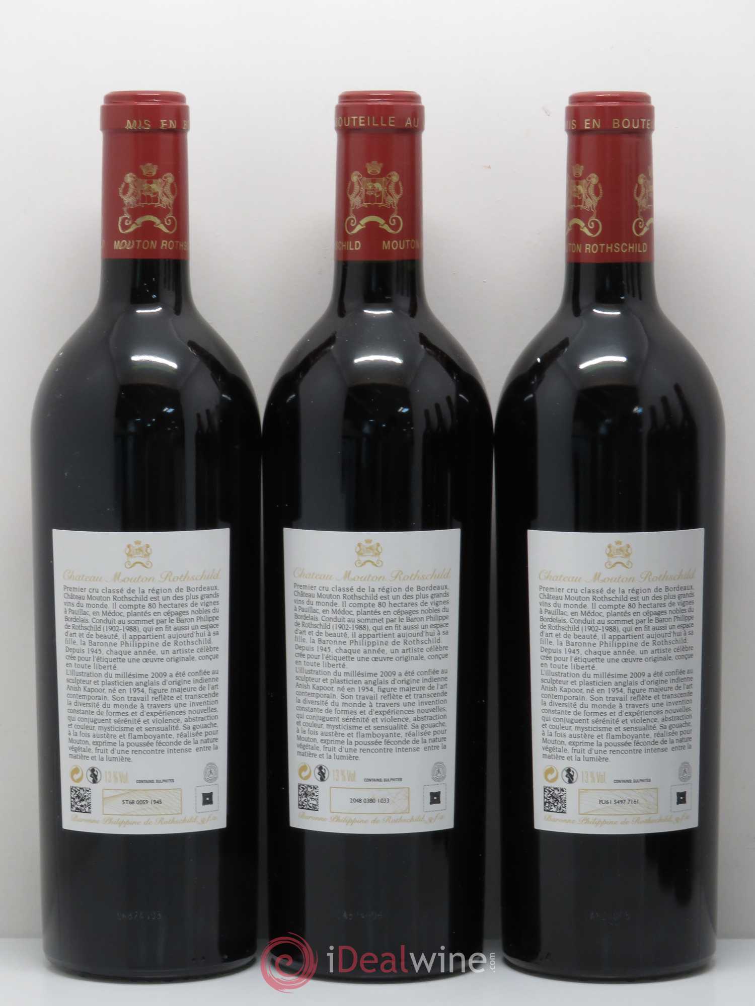 Château Mouton Rothschild 1er Grand Cru Classé 2009 - Lot de 6 bouteilles - 4