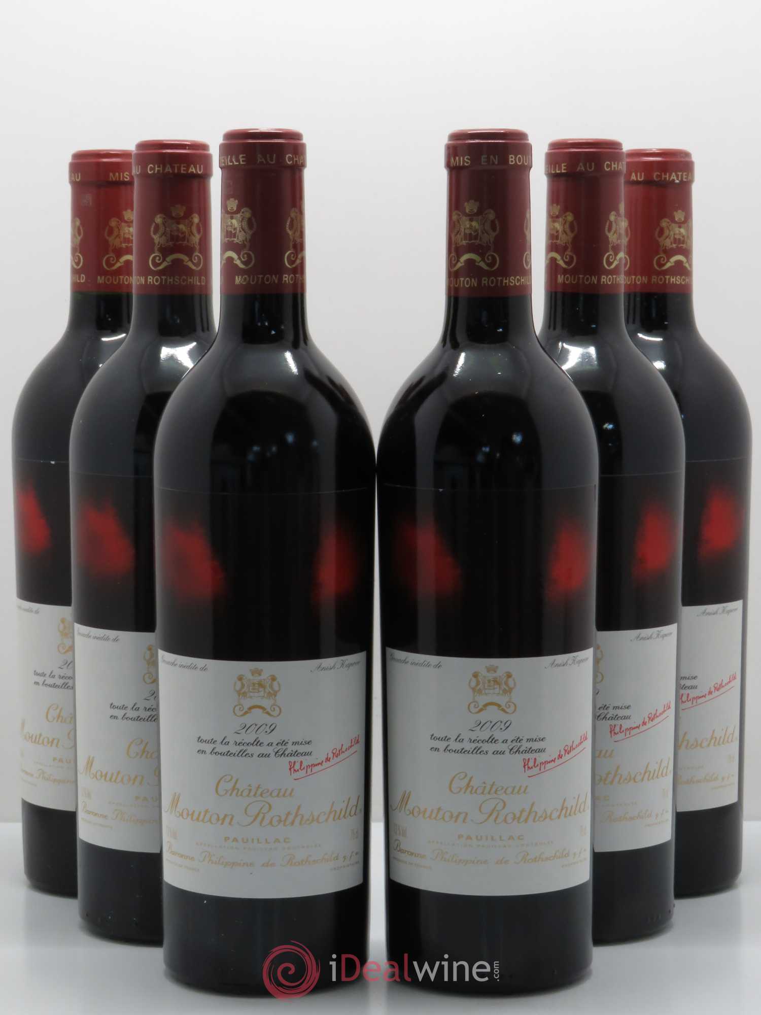Château Mouton Rothschild 1er Grand Cru Classé 2009 - Lot de 6 bouteilles - 0