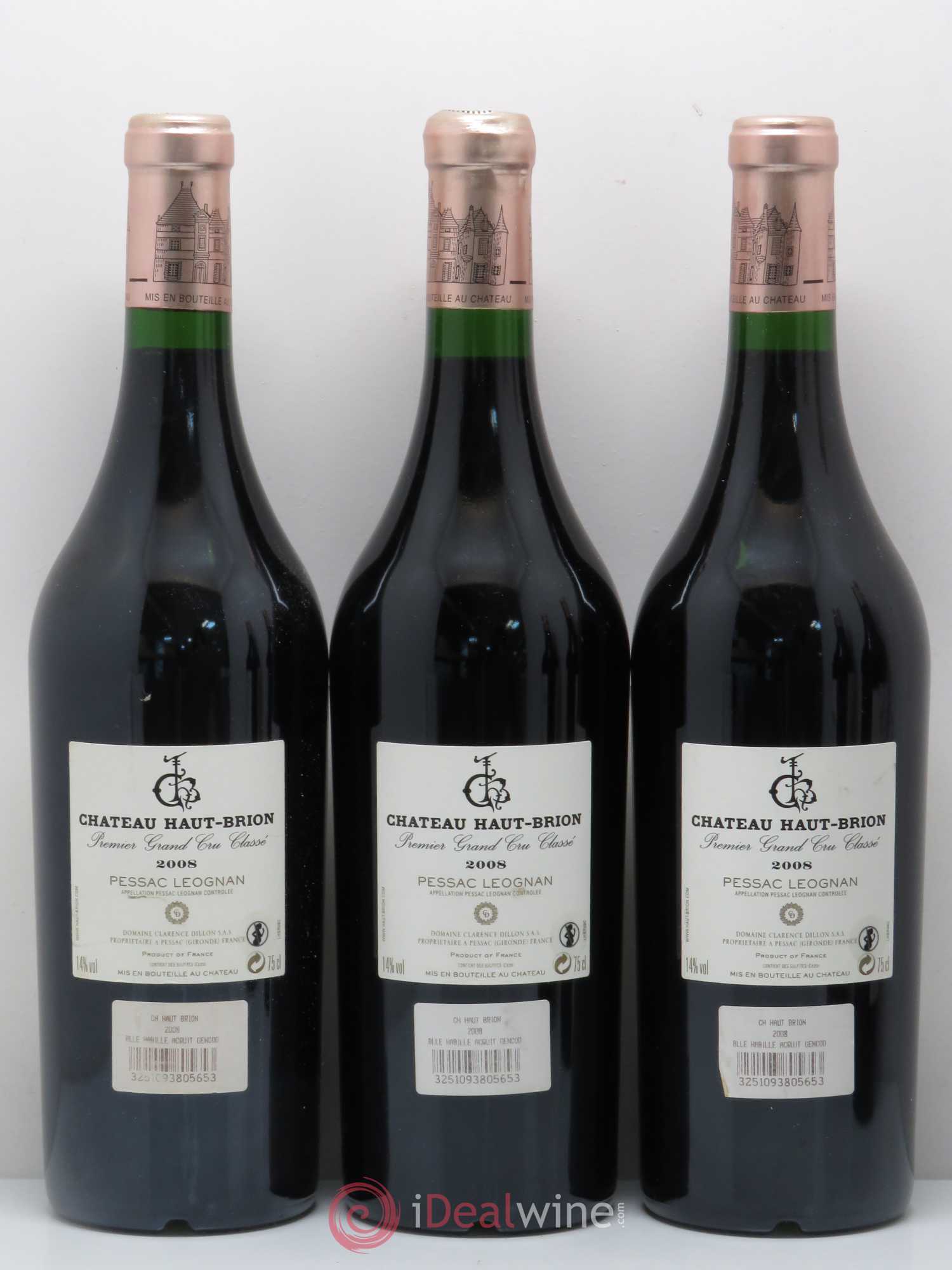 Château Haut Brion 1er Grand Cru Classé 2008 - Lot de 5 bouteilles - 2