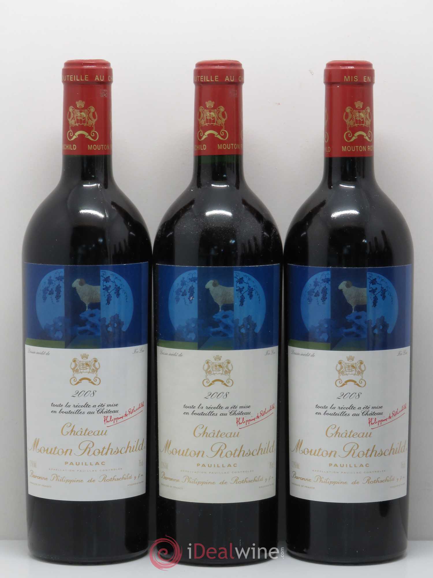 Château Mouton Rothschild 1er Grand Cru Classé 2008 - Lot de 6 bouteilles - 3