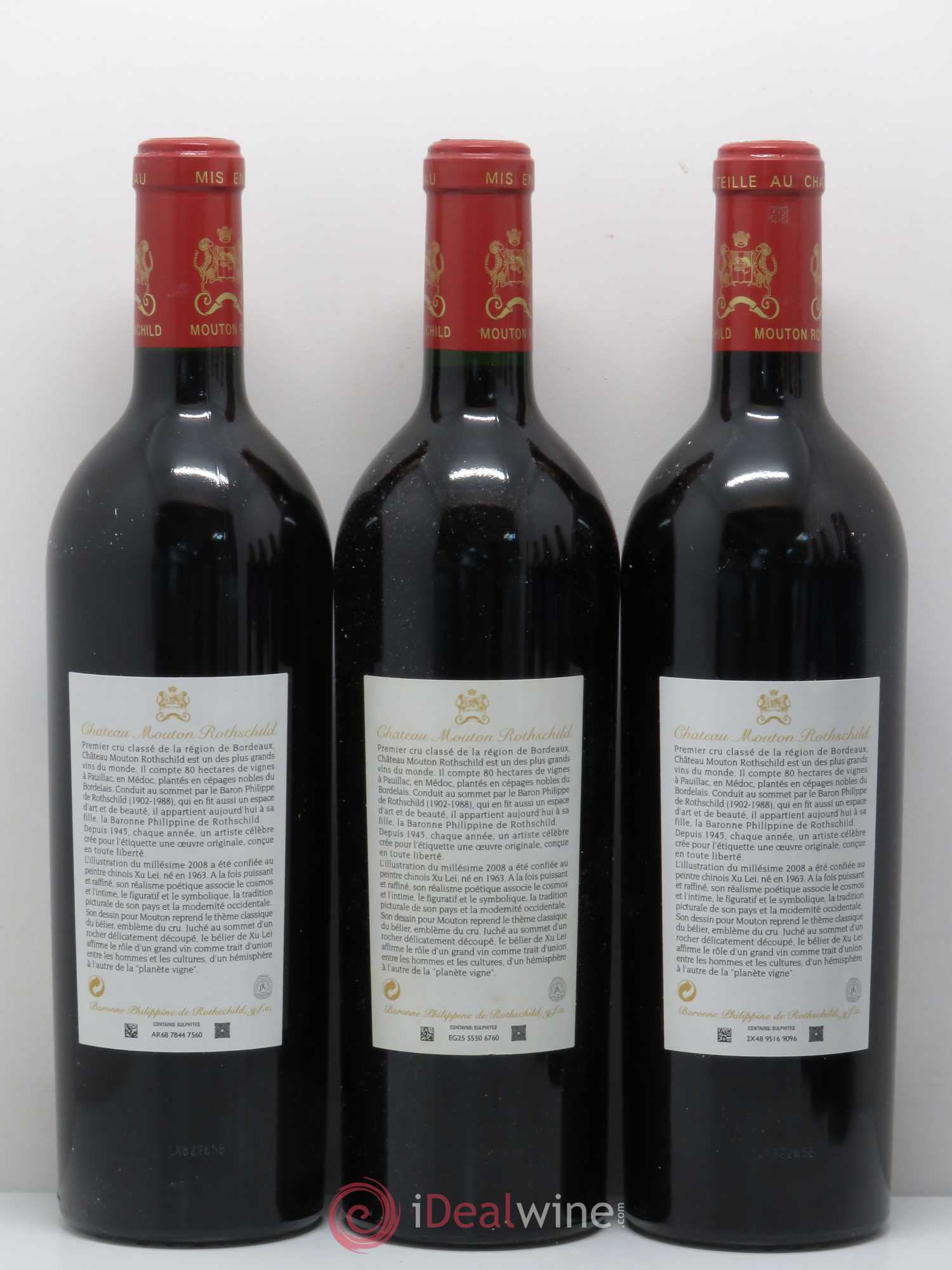 Château Mouton Rothschild 1er Grand Cru Classé 2008 - Lot de 6 bouteilles - 4