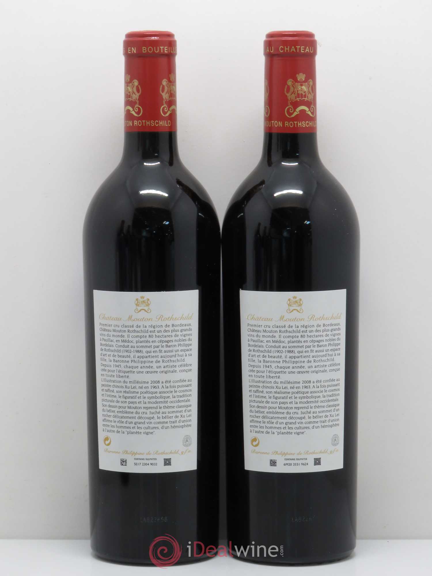 Château Mouton Rothschild 1er Grand Cru Classé 2008 - Lot de 5 bouteilles - 4
