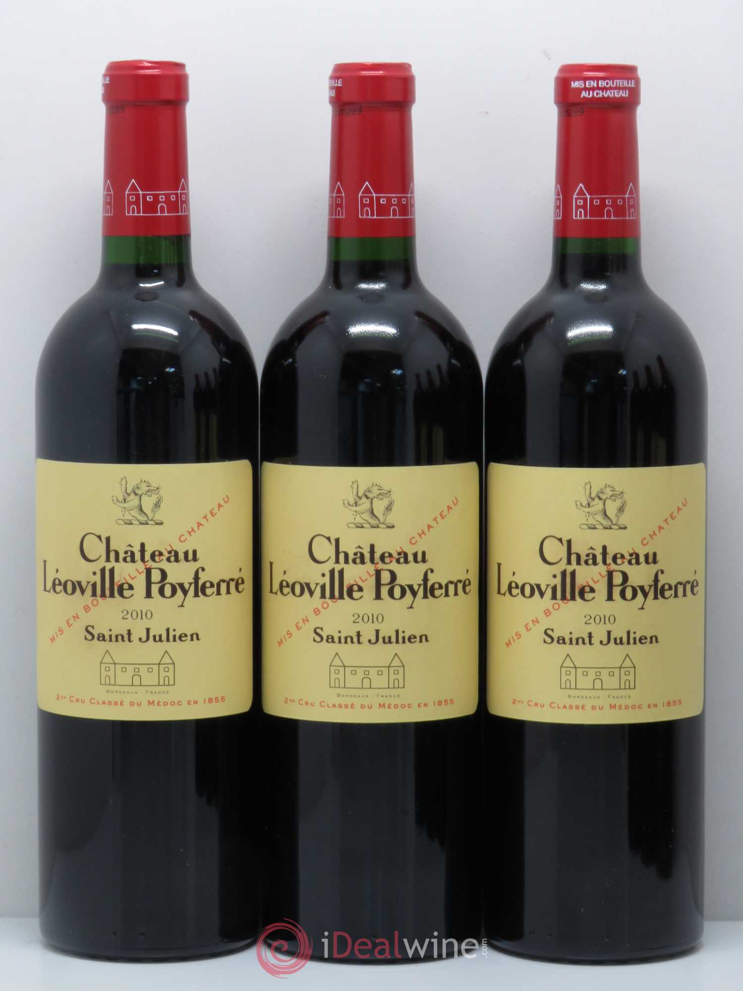 Château Léoville Poyferré 2ème Grand Cru Classé 2010 - Lot de 6 bouteilles - 1