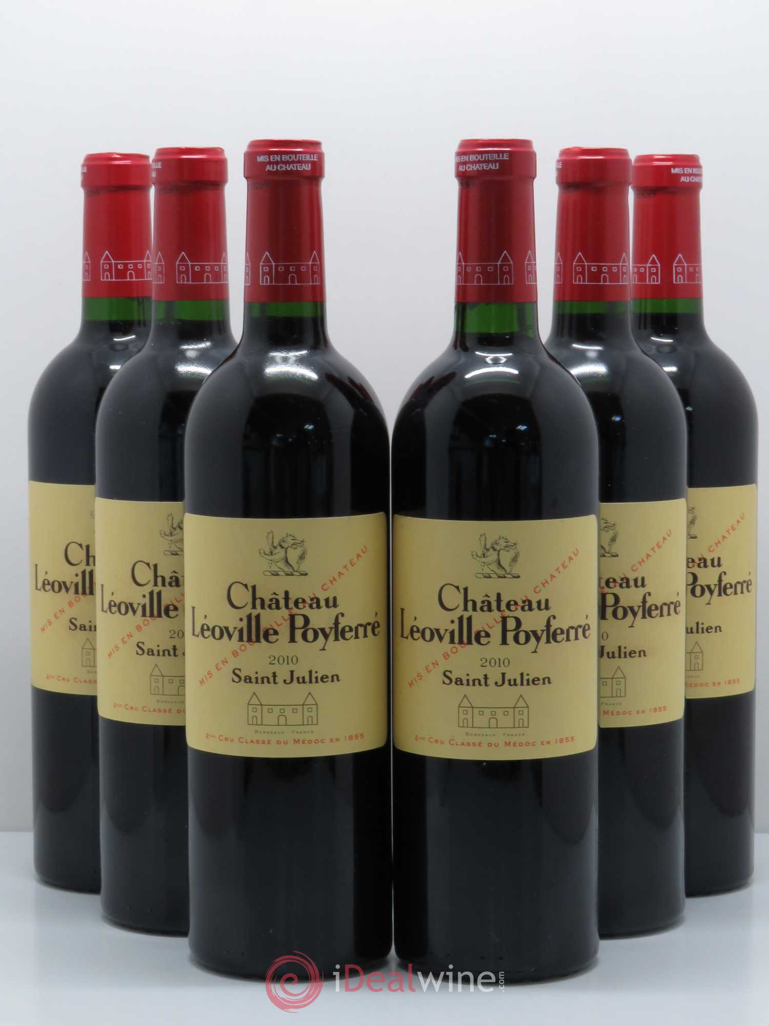Château Léoville Poyferré 2ème Grand Cru Classé 2010 - Lot de 6 bouteilles - 0