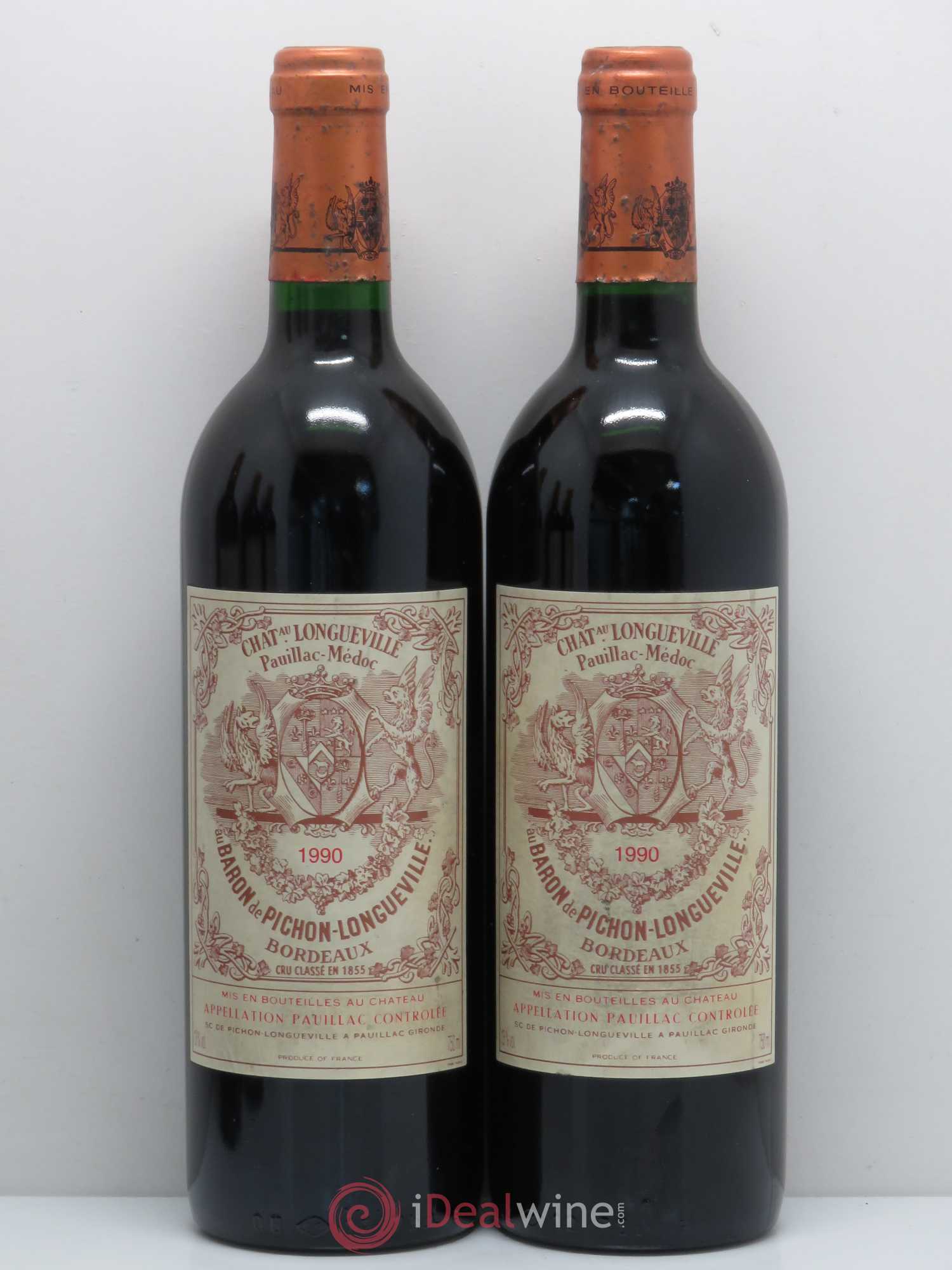 Pichon Longueville Baron 2ème Grand Cru Classé 1990 - Lot de 5 bouteilles - 2