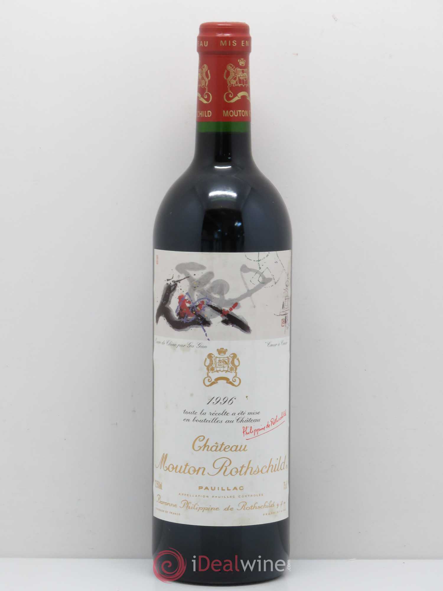 Château Mouton Rothschild 1er Grand Cru Classé 1996 - Lot de 1 bouteille - 0