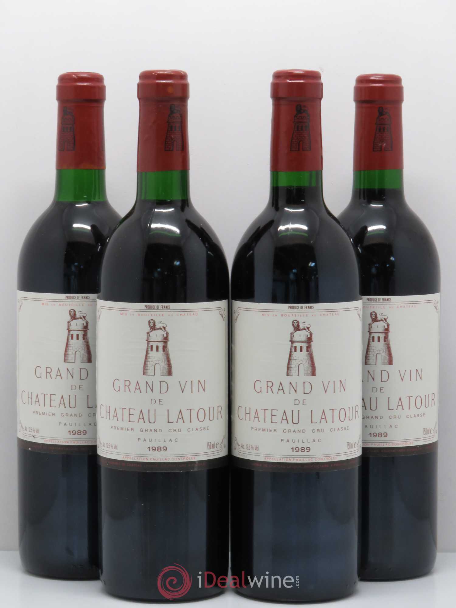 Château Latour 1er Grand Cru Classé 1989 - Lot de 4 bouteilles - 0