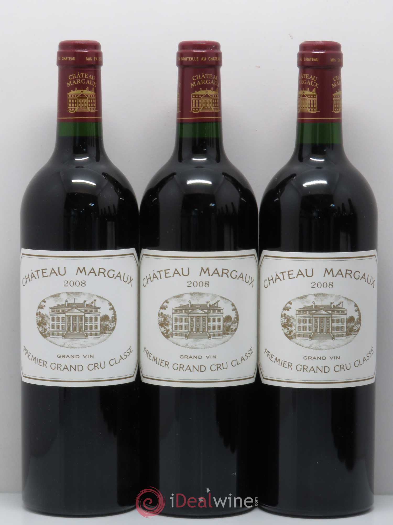 Château Margaux 1er Grand Cru Classé 2008 - Lot de 7 bouteilles - 1