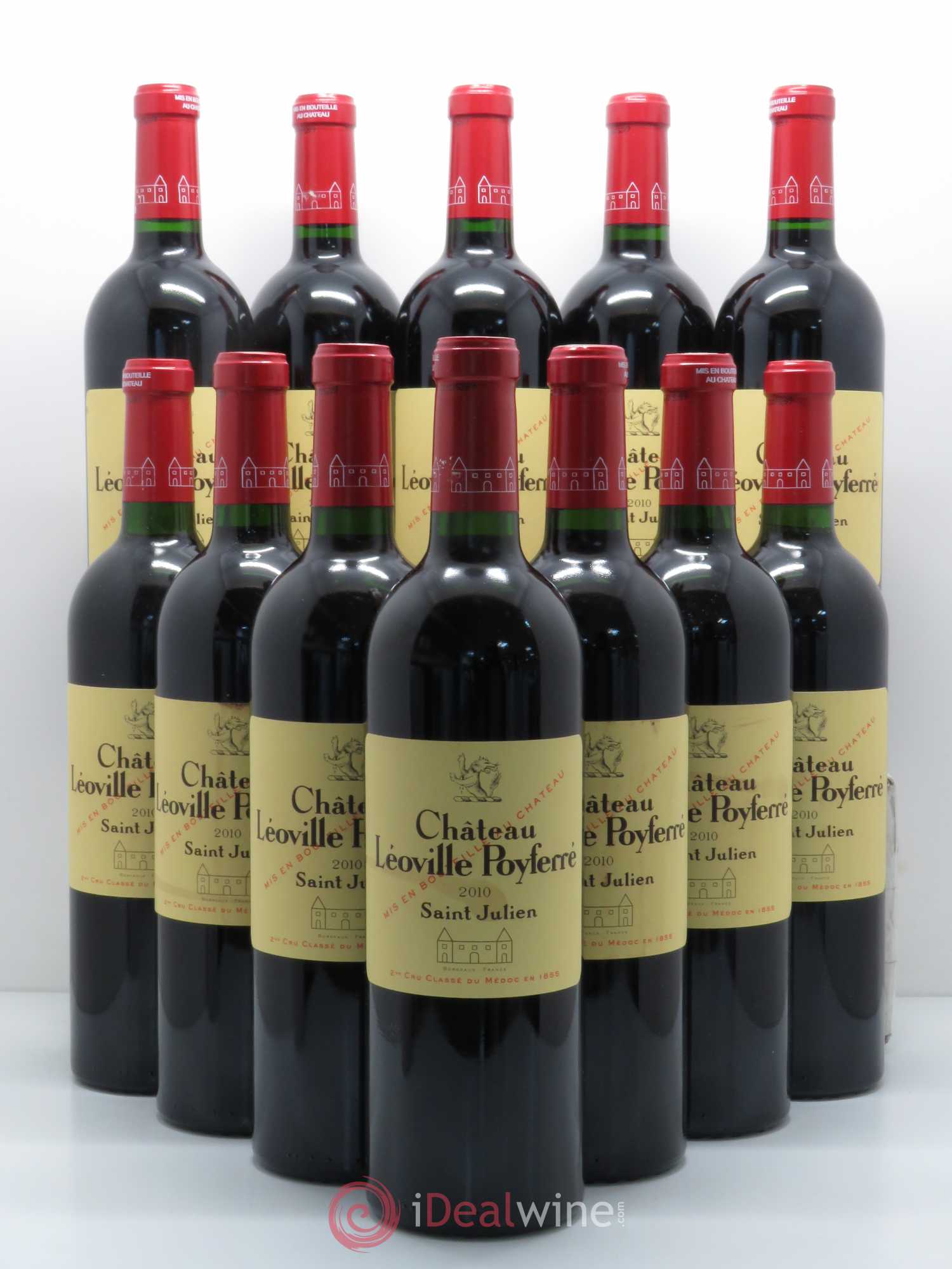 Château Léoville Poyferré 2ème Grand Cru Classé 2010 - Lot de 12 bouteilles - 0