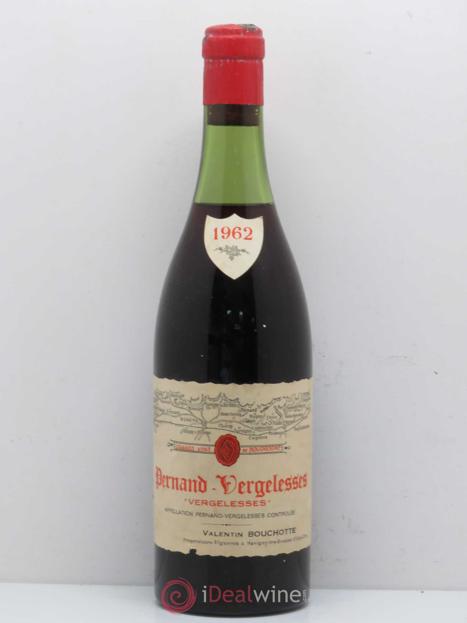 Pernand-Vergelesses 1er Cru Les Vergelesses Valentin Bouchotte 1962 - Lot de 1 bouteille - 0