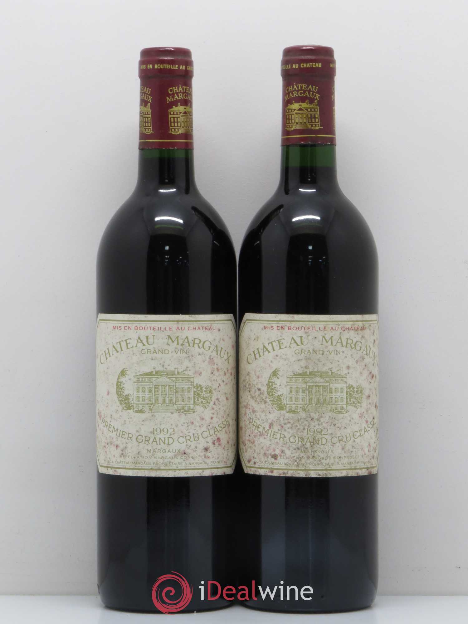 Château Margaux 1er Grand Cru Classé 1992 - Lot de 2 bouteilles - 0