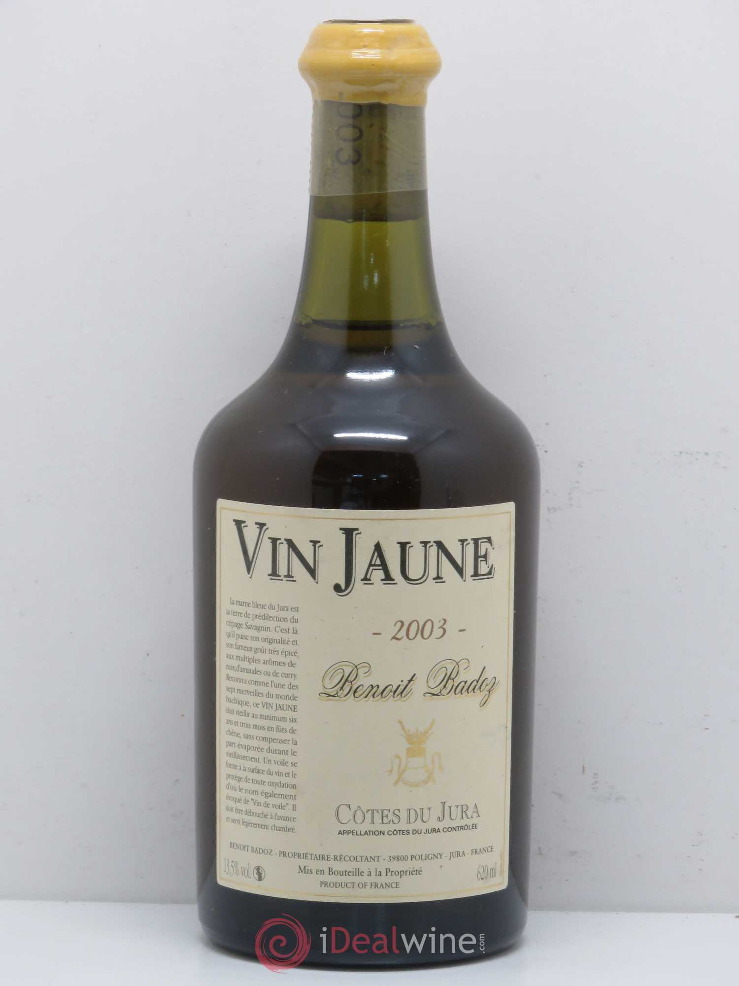 Arbois Vin Jaune Benoît Badoz 2003 - Lot de 1 bouteille - 0