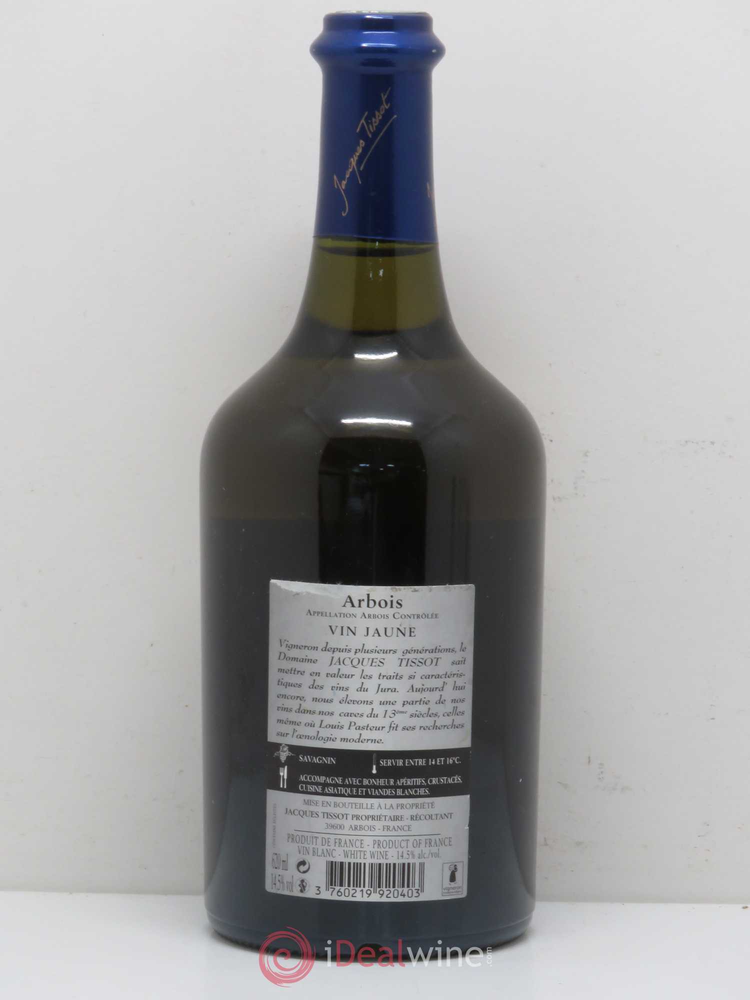 Arbois Vin Jaune Jacques Tissot 2009 - Lot de 1 bouteille - 1