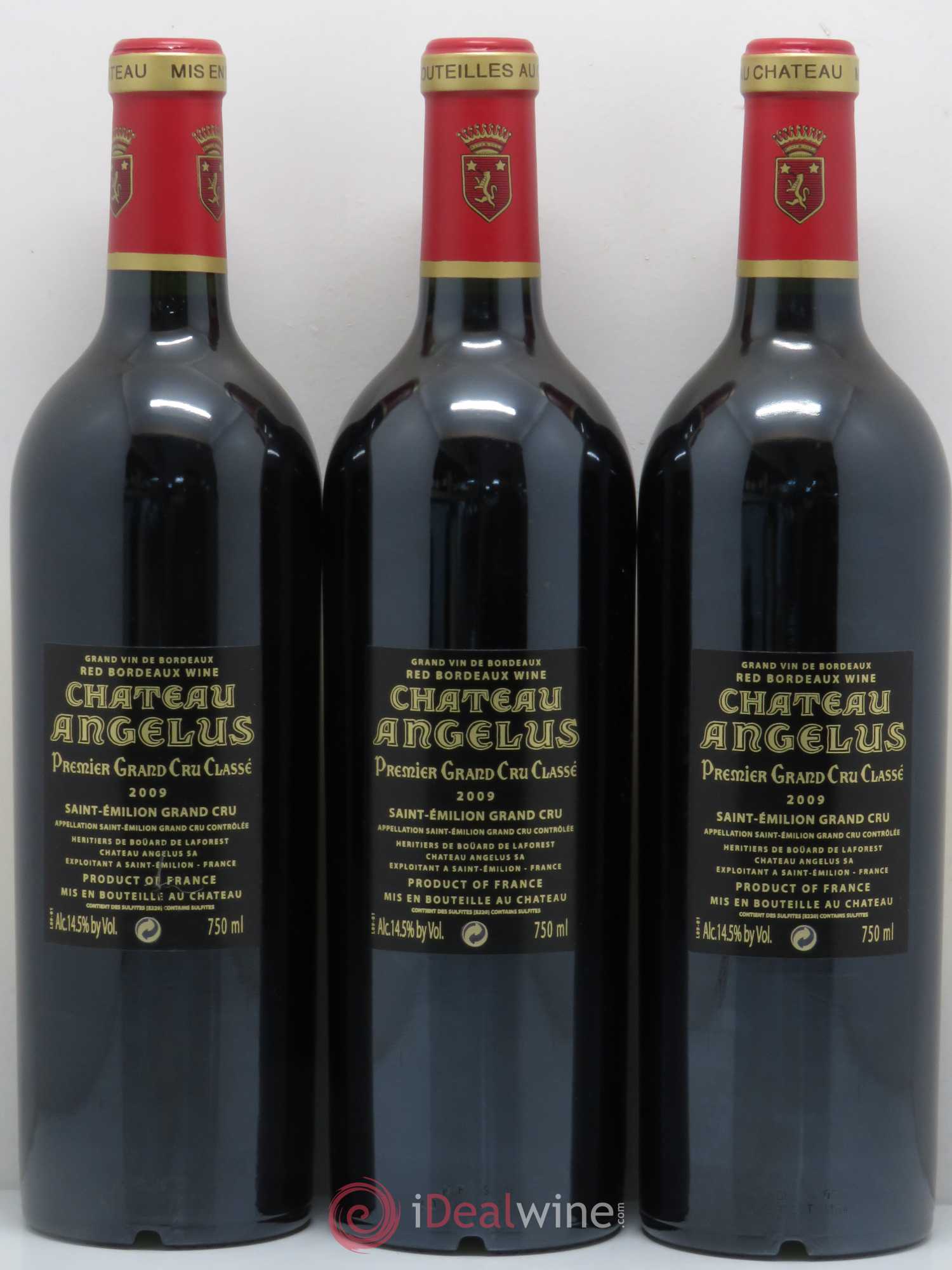 Château Angélus 1er Grand Cru Classé A 2009 - Lot de 12 bouteilles - 6