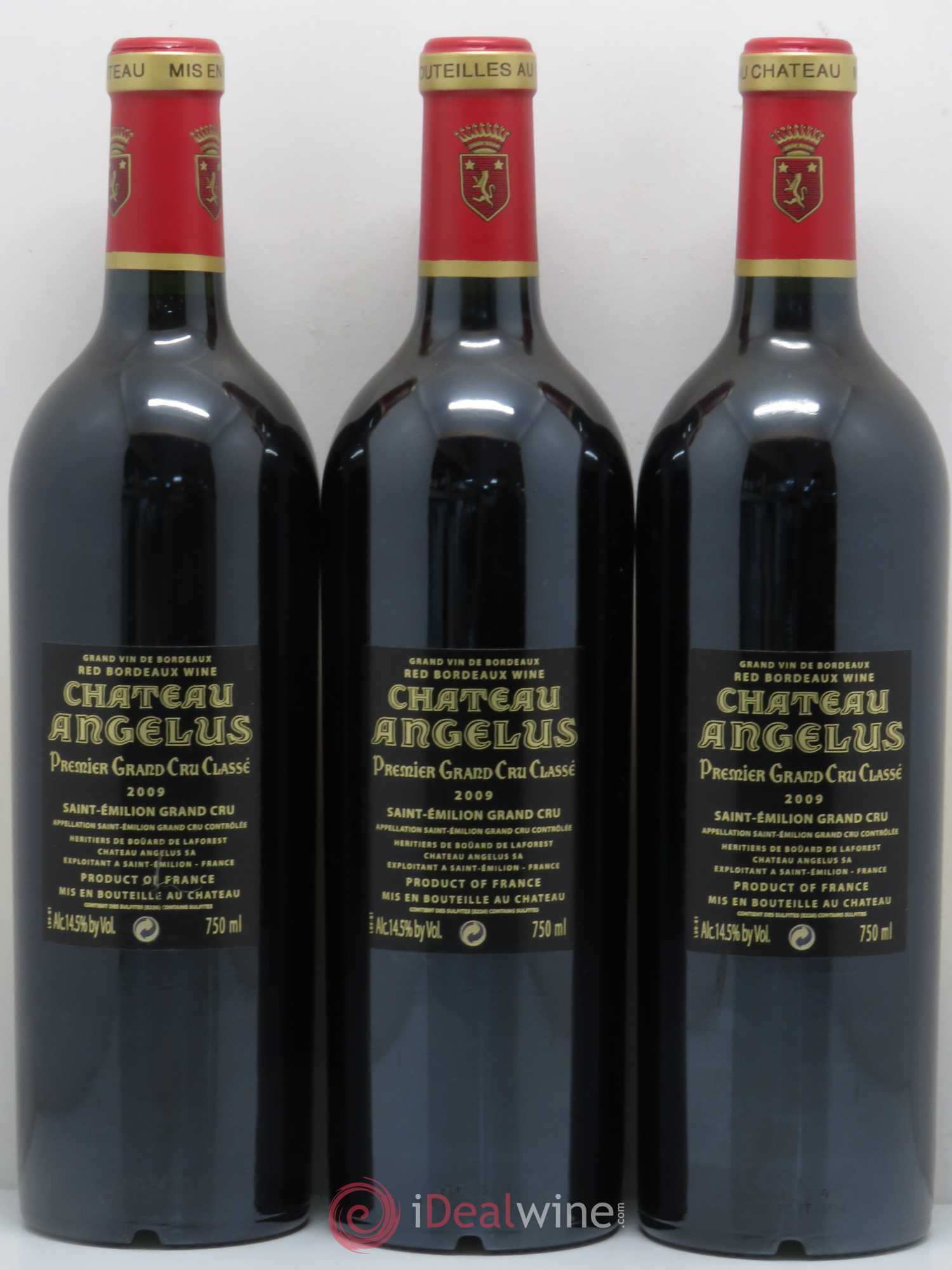 Château Angélus 1er Grand Cru Classé A 2009 - Lot de 12 bouteilles - 8