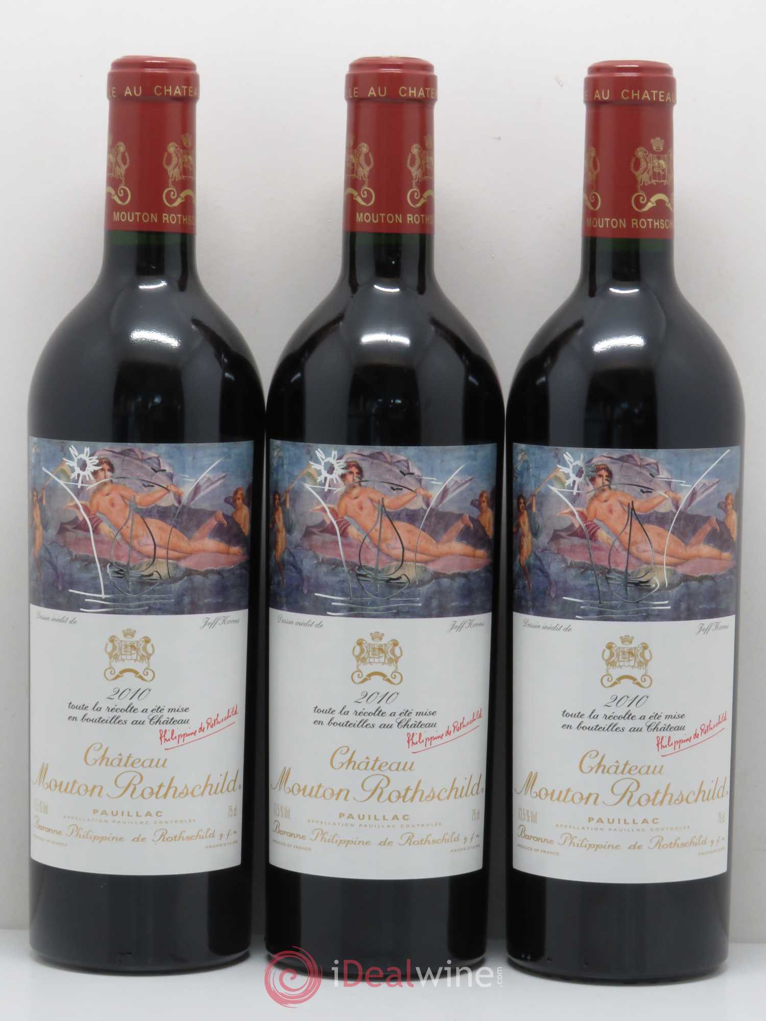 Château Mouton Rothschild 1er Grand Cru Classé 2010 - Lot de 6 bouteilles - 1