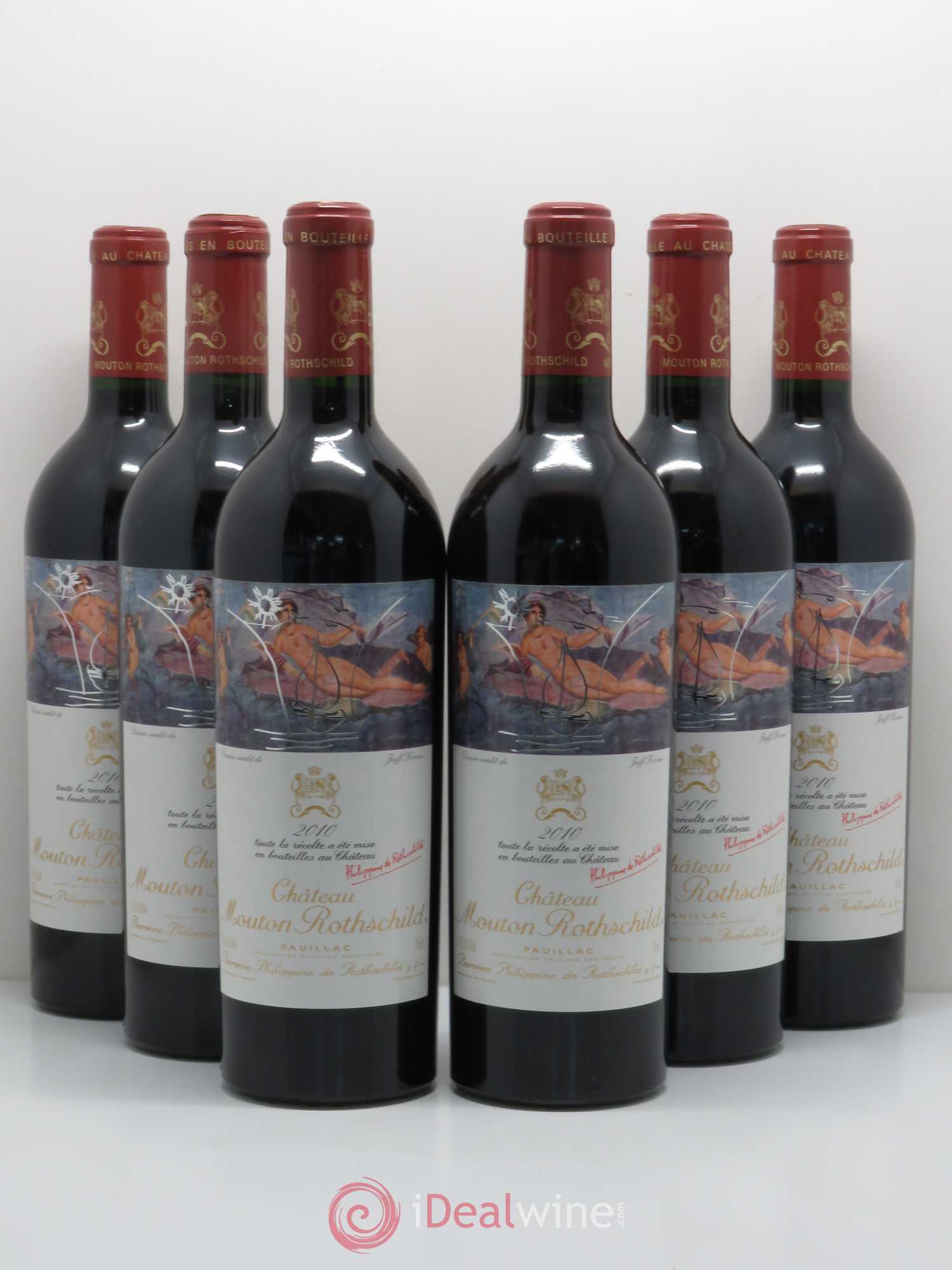 Château Mouton Rothschild 1er Grand Cru Classé 2010 - Lot de 6 bouteilles - 0