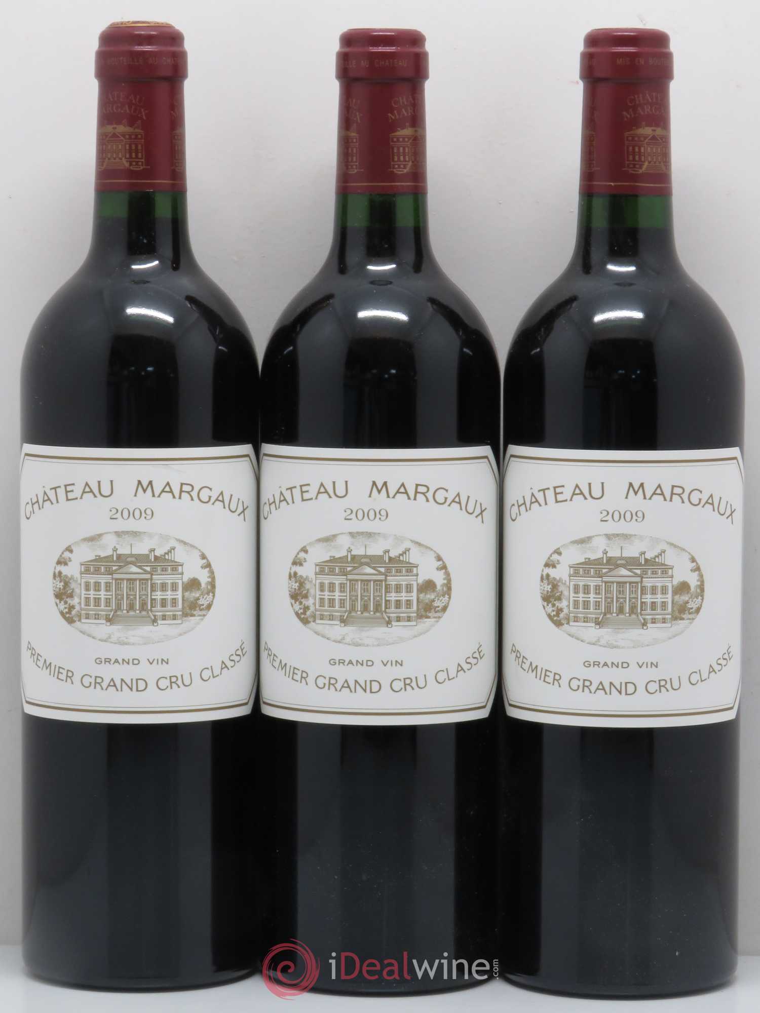 Château Margaux 1er Grand Cru Classé 2009 - Lot de 3 bouteilles - 0